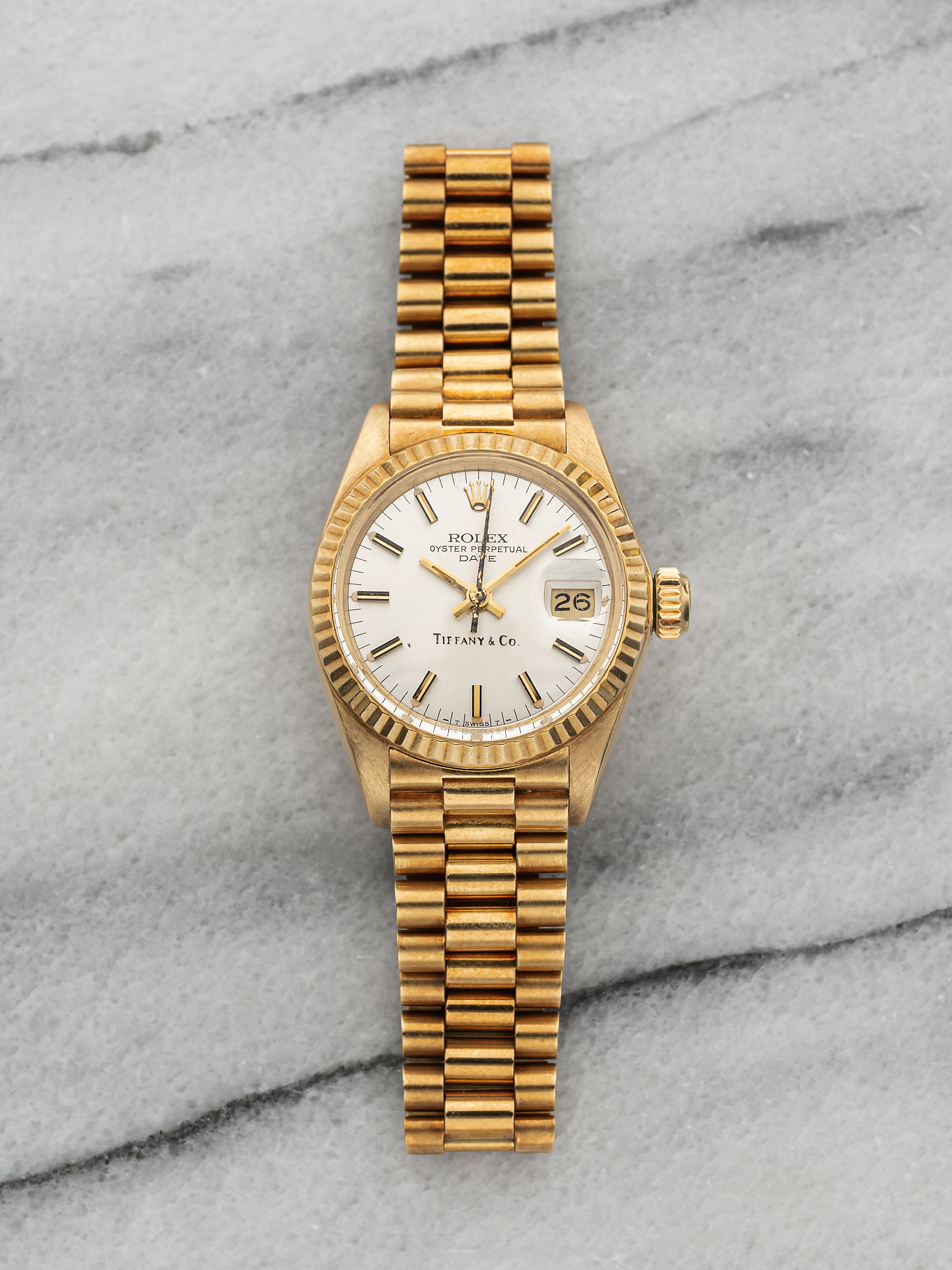 1978 Ladies Rolex OP Date 6917 - Tiffany Double Stamped Dial