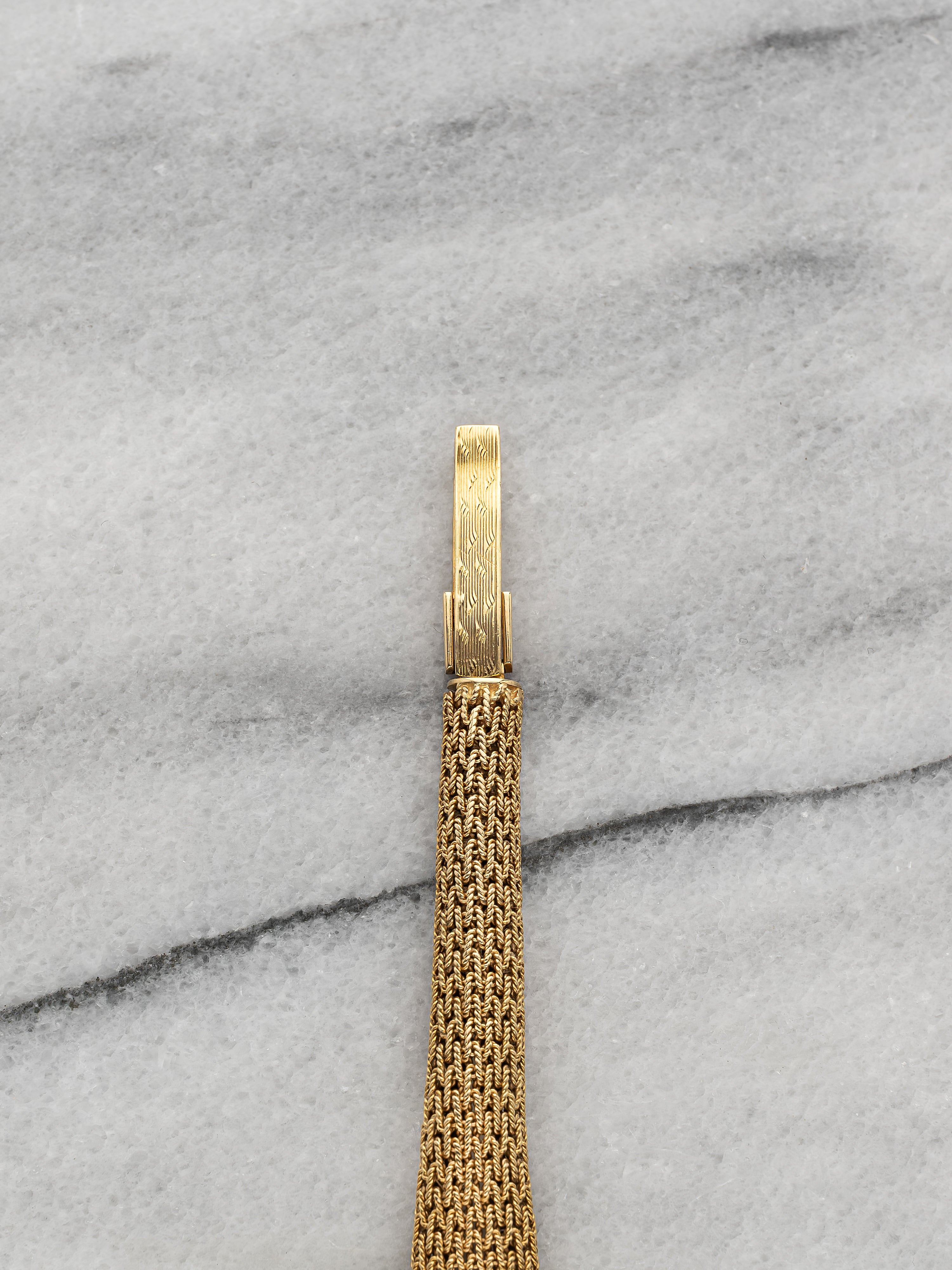 Rolex Ladies Integrated Bracelet – 18K Gold Patina White Dial