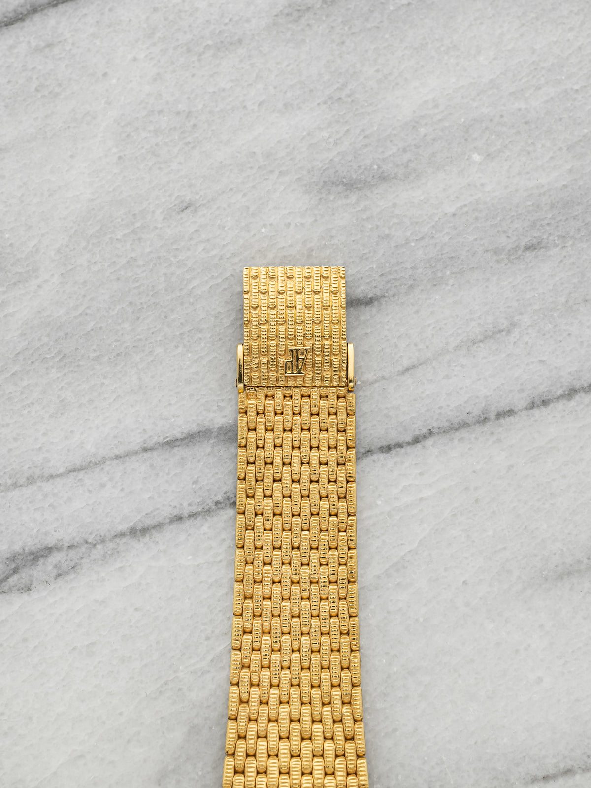 Vintage 1970s Audemars Piguet Cobra 18K Yellow Gold Diamond Dial Manual 33mm