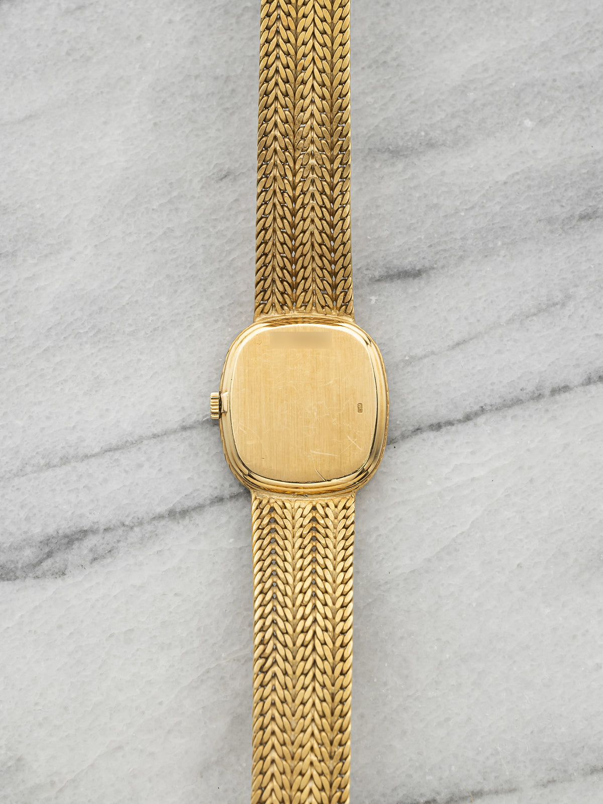 Vintage 1970s Audemars Piguet Lady Ellipse 18K YG Cream Diamond Dial Manual 22mm