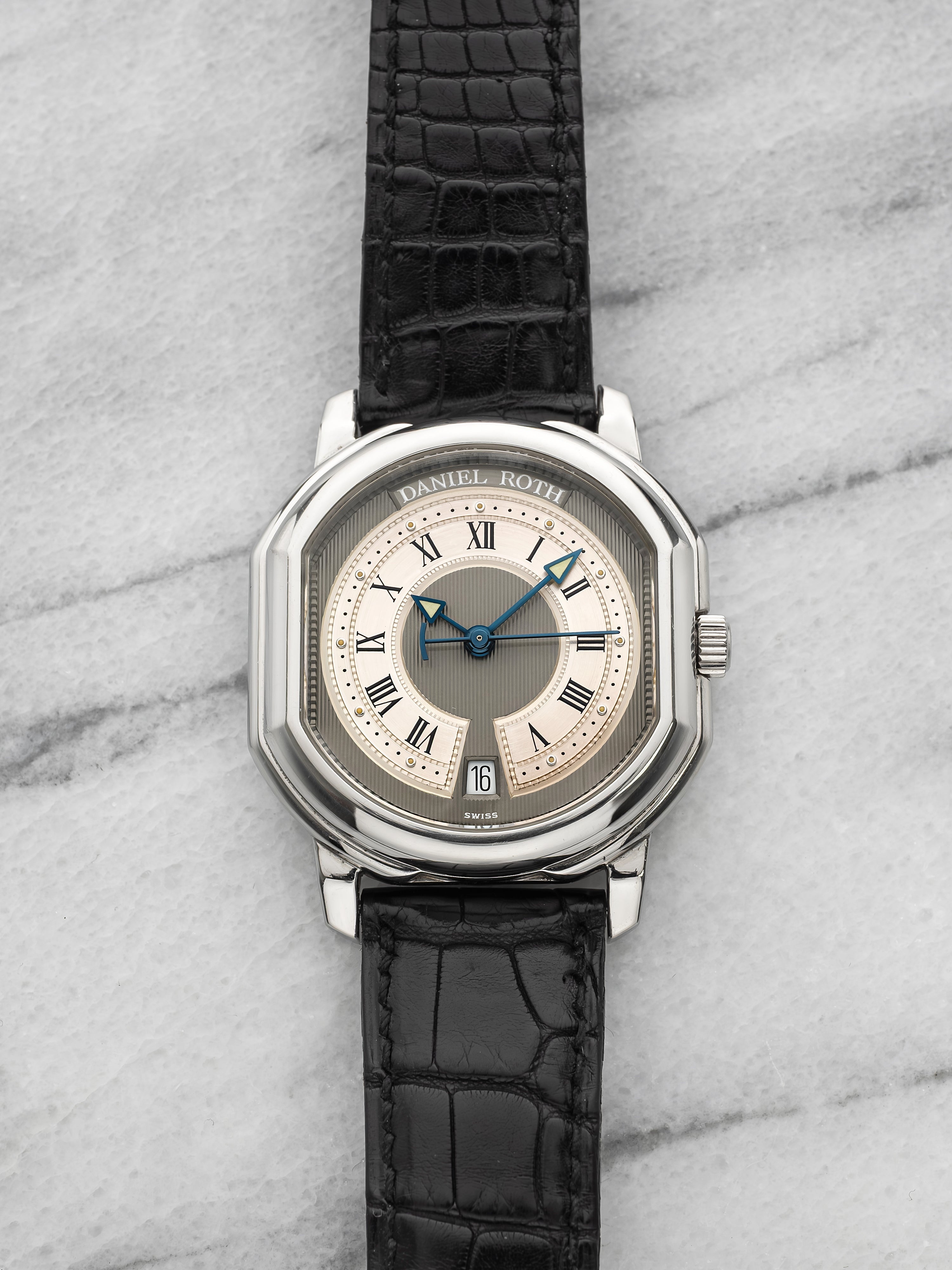 Daniel Roth Le Sentier S177 Steel Grey Guilloché Dial 36mm