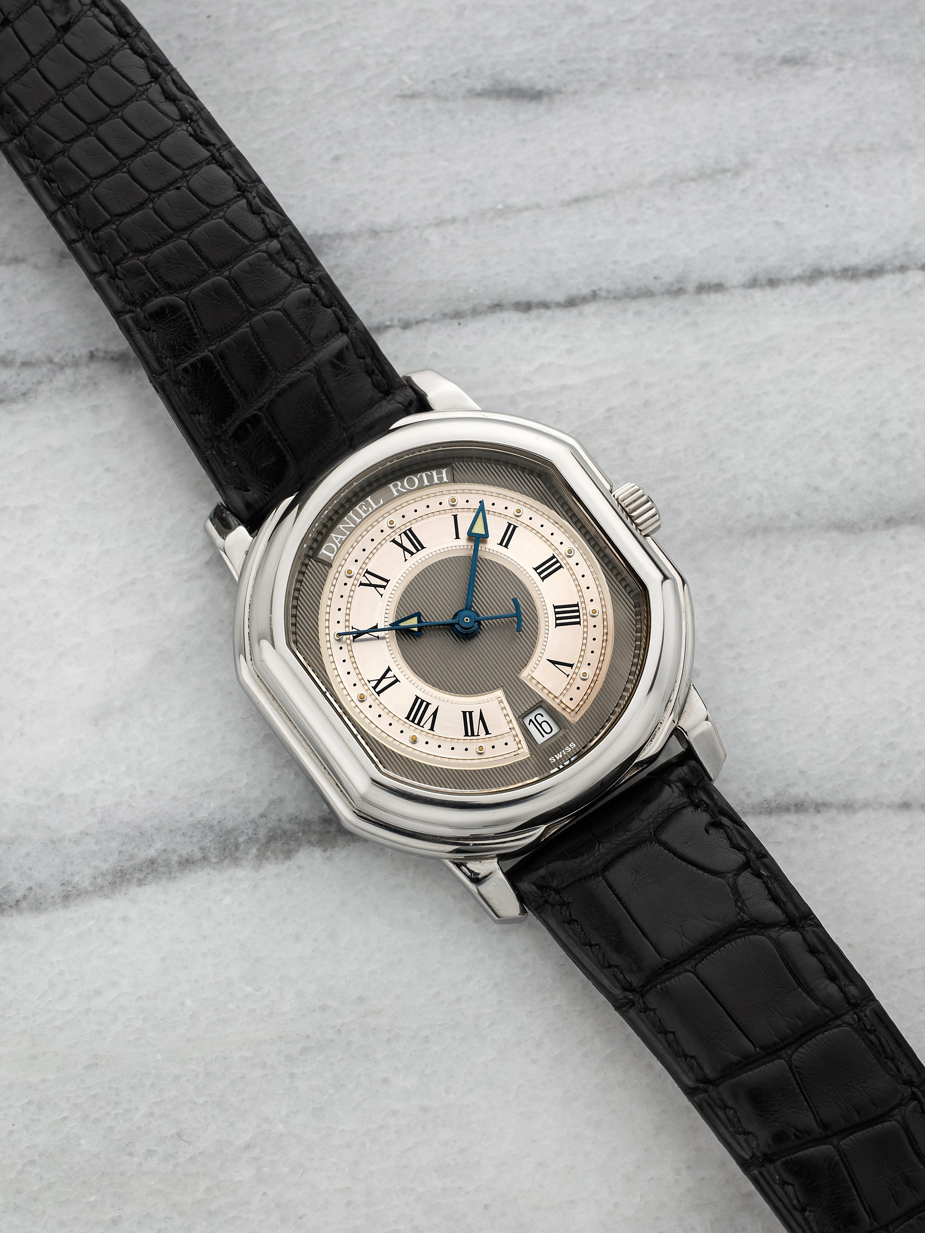 Daniel Roth Le Sentier S177 Steel Grey Guilloché Dial 36mm
