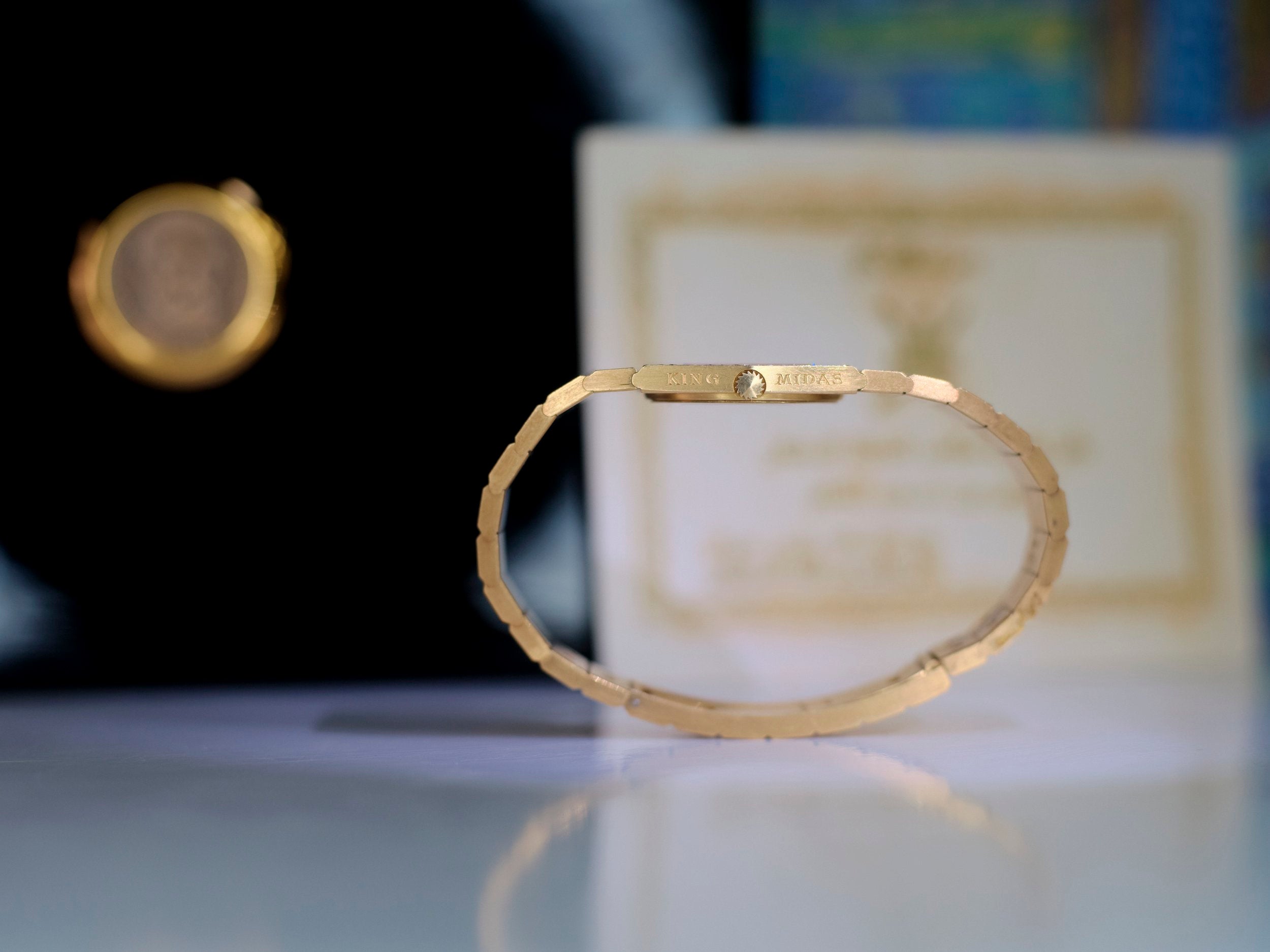 Rolex King Midas 4609 - 18k Yellow Gold & Diamond Bezel