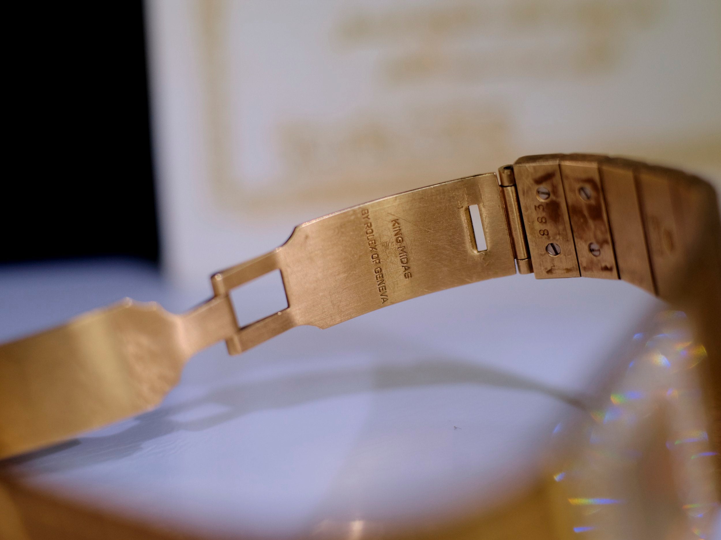 Rolex King Midas 4609 - 18k Yellow Gold & Diamond Bezel