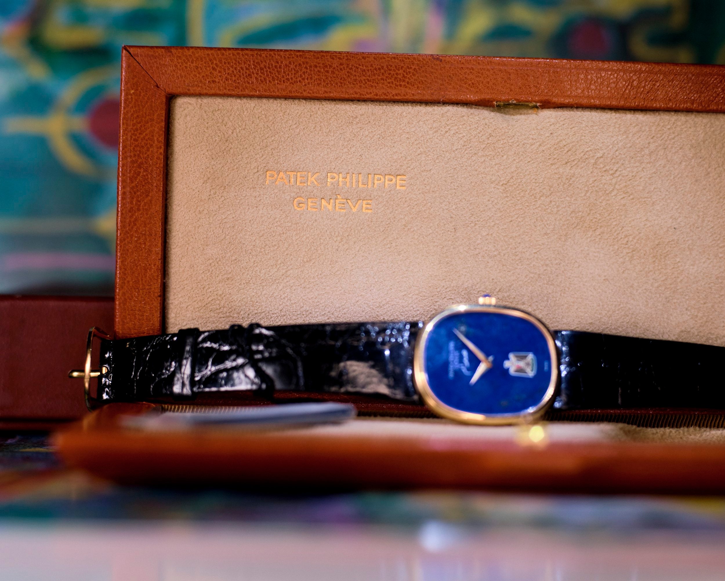 Patek Philippe 3848 - 18k Gold Lapis Dial