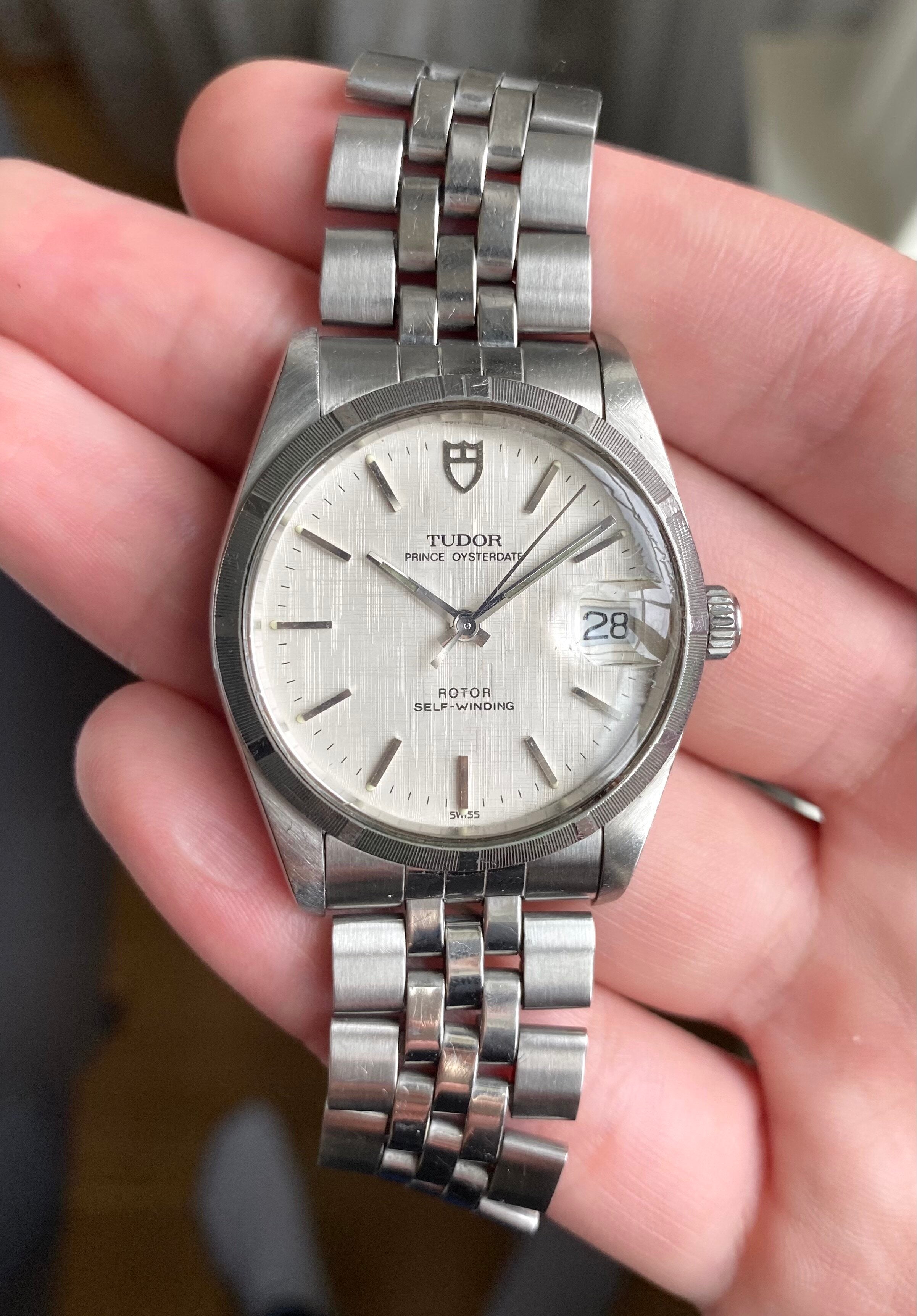 Tudor Prince Oysterdate — Linen Dial with Papers