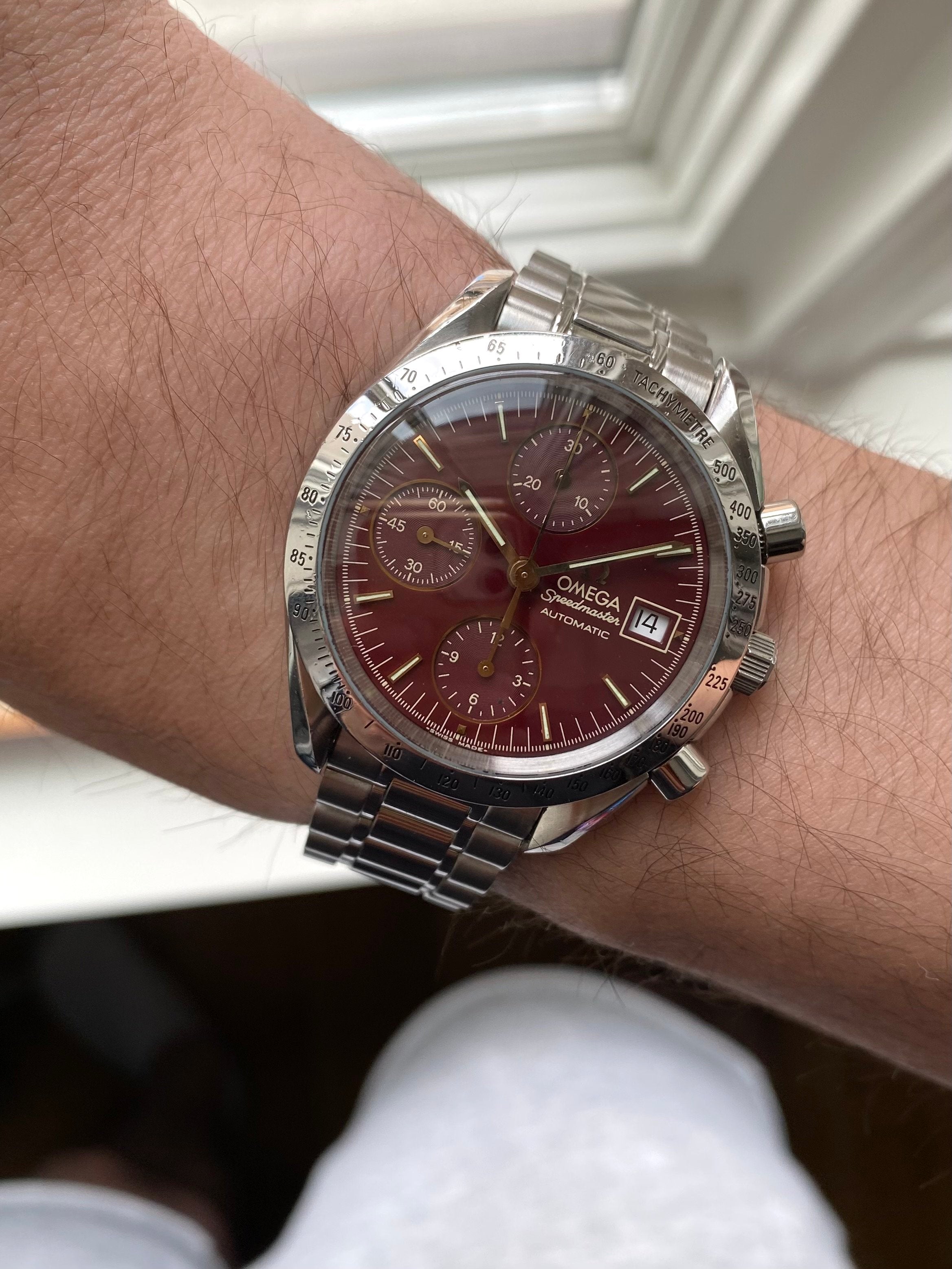 Omega Speedmaster- Bordeaux Dial.