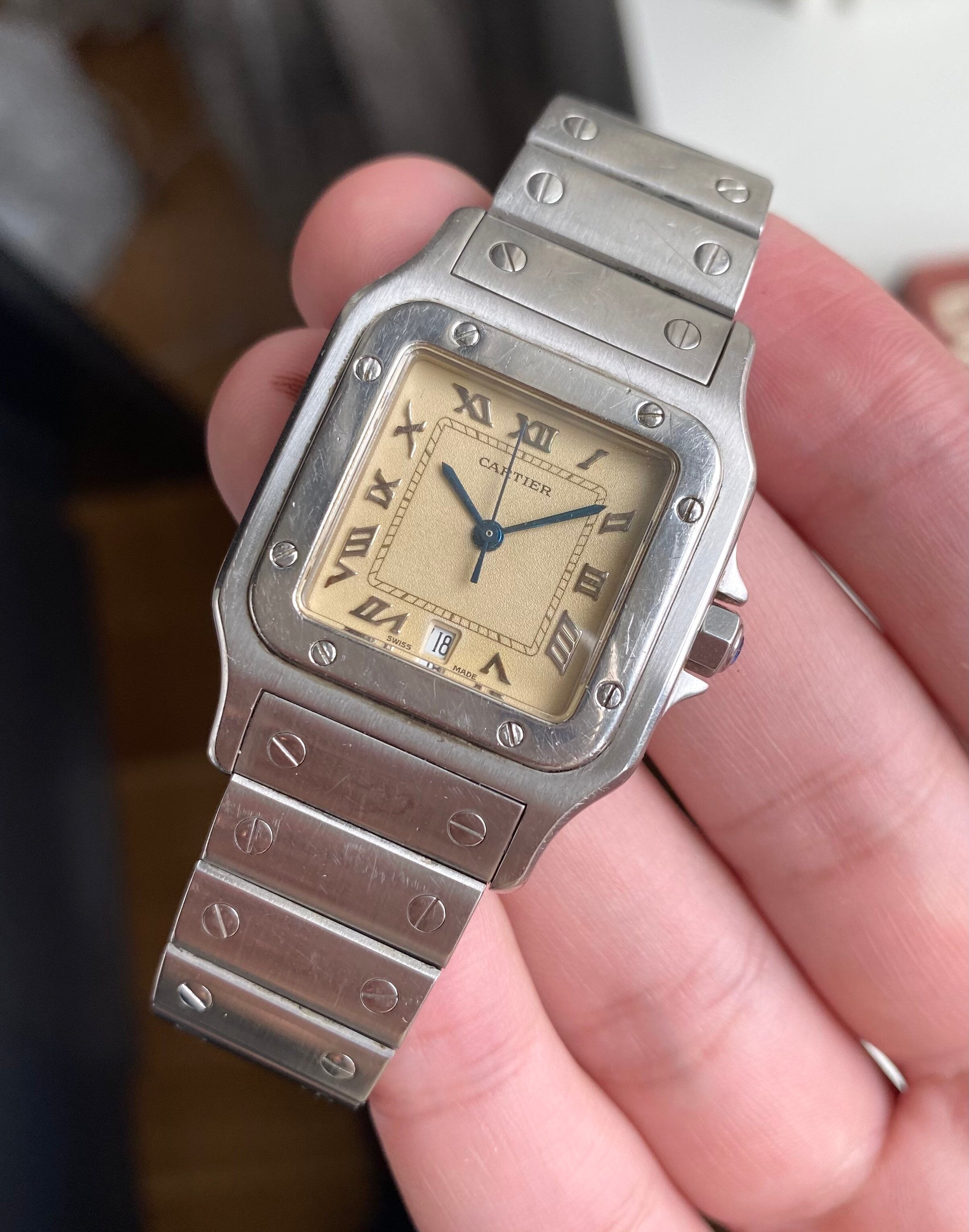 Cartier Santos Galbée — Cream Dial