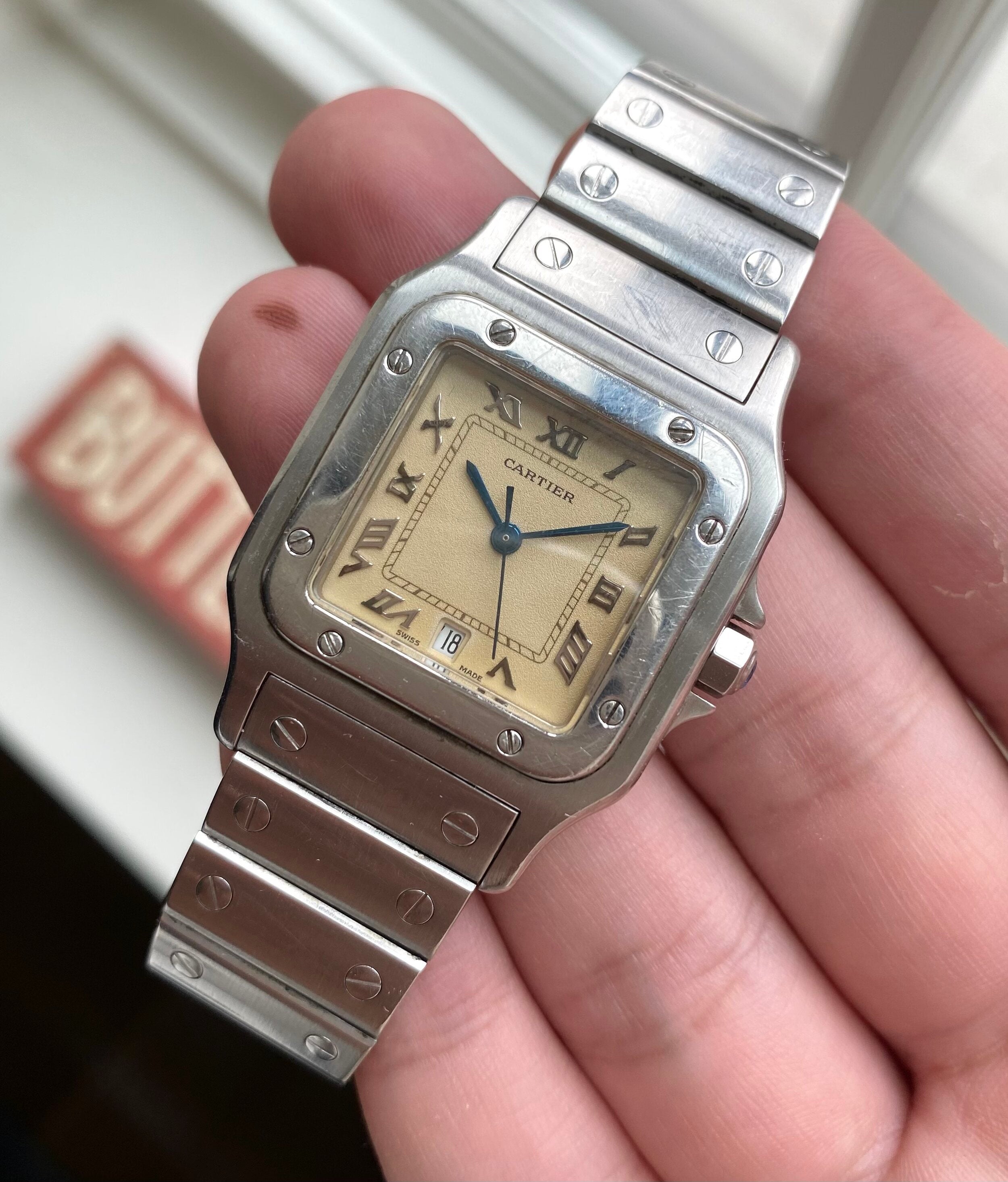 Cartier Santos Galbée — Cream Dial