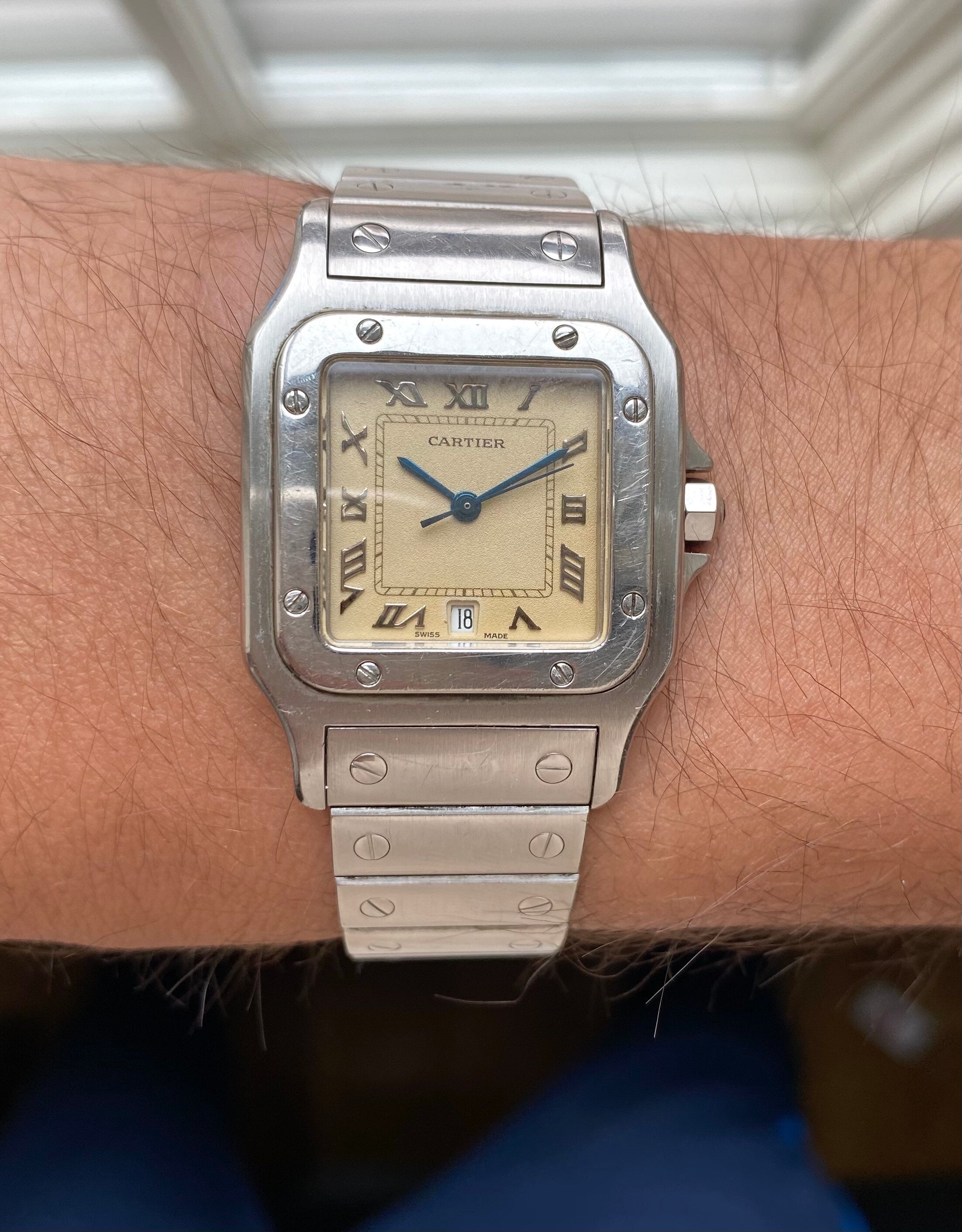 Cartier Santos Galbée — Cream Dial