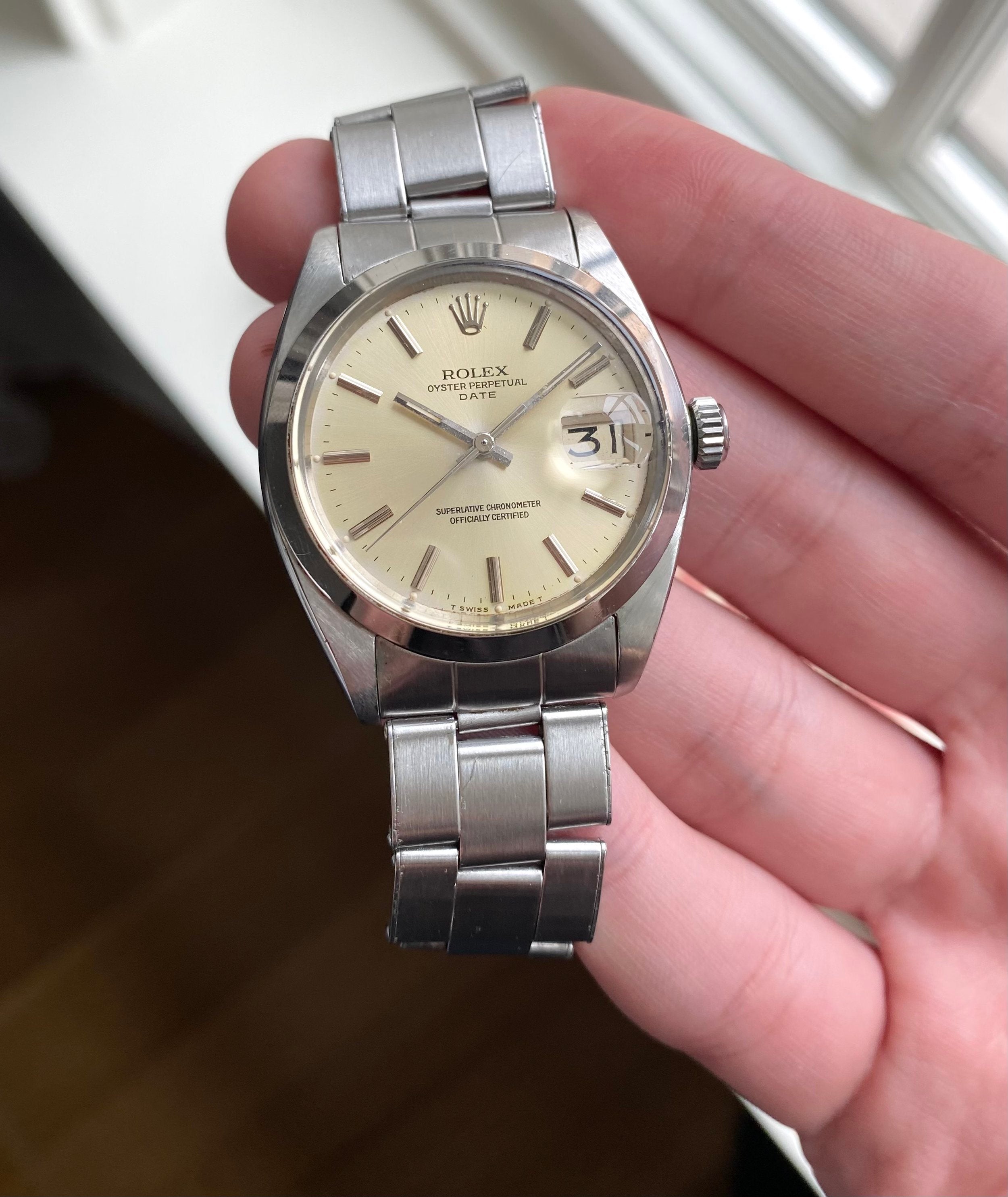 Rolex Oysterperpetual ref. 1500 — Cream Dial
