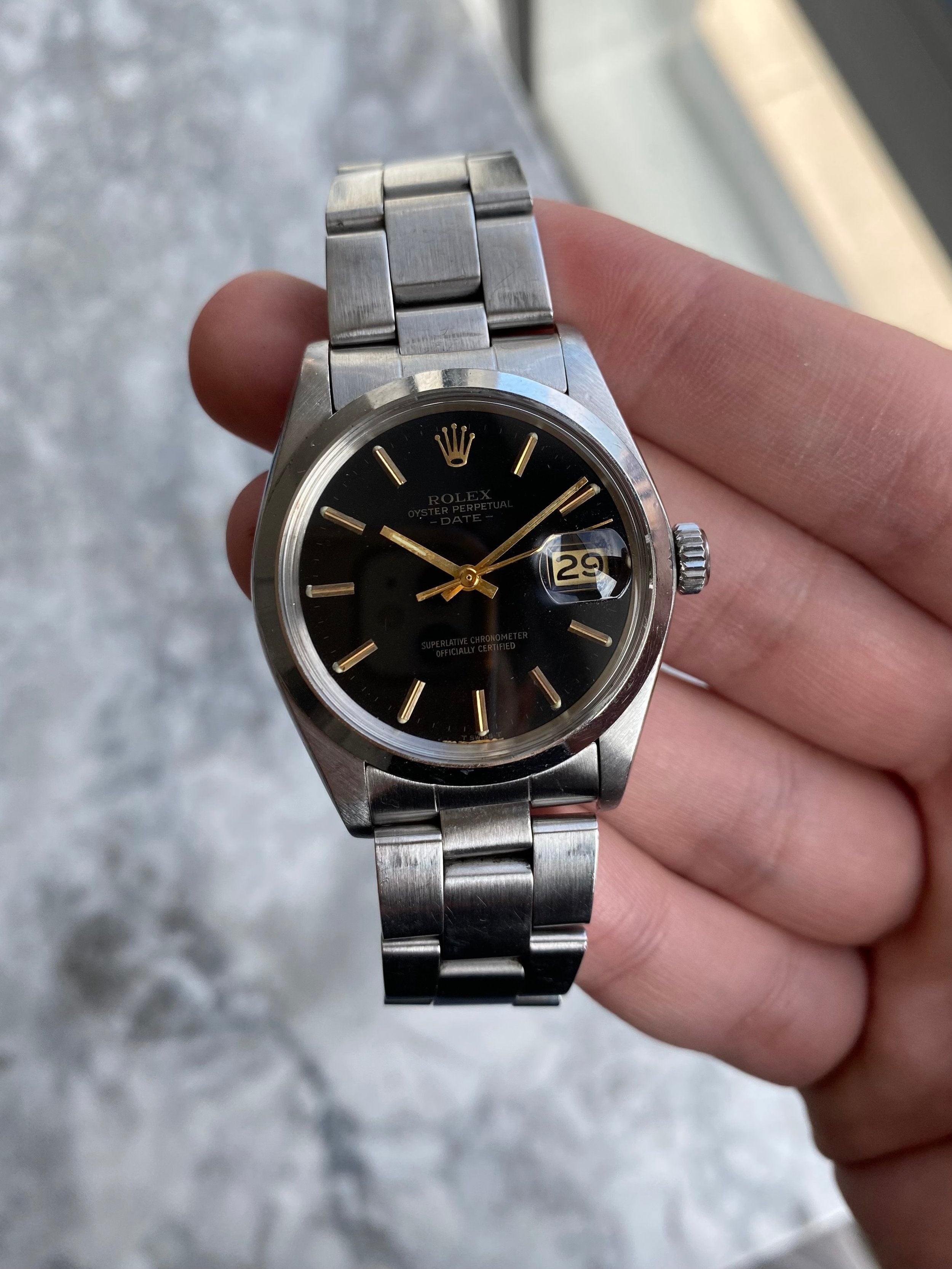 Rolex OP 1500 - Glossy Black Dial.