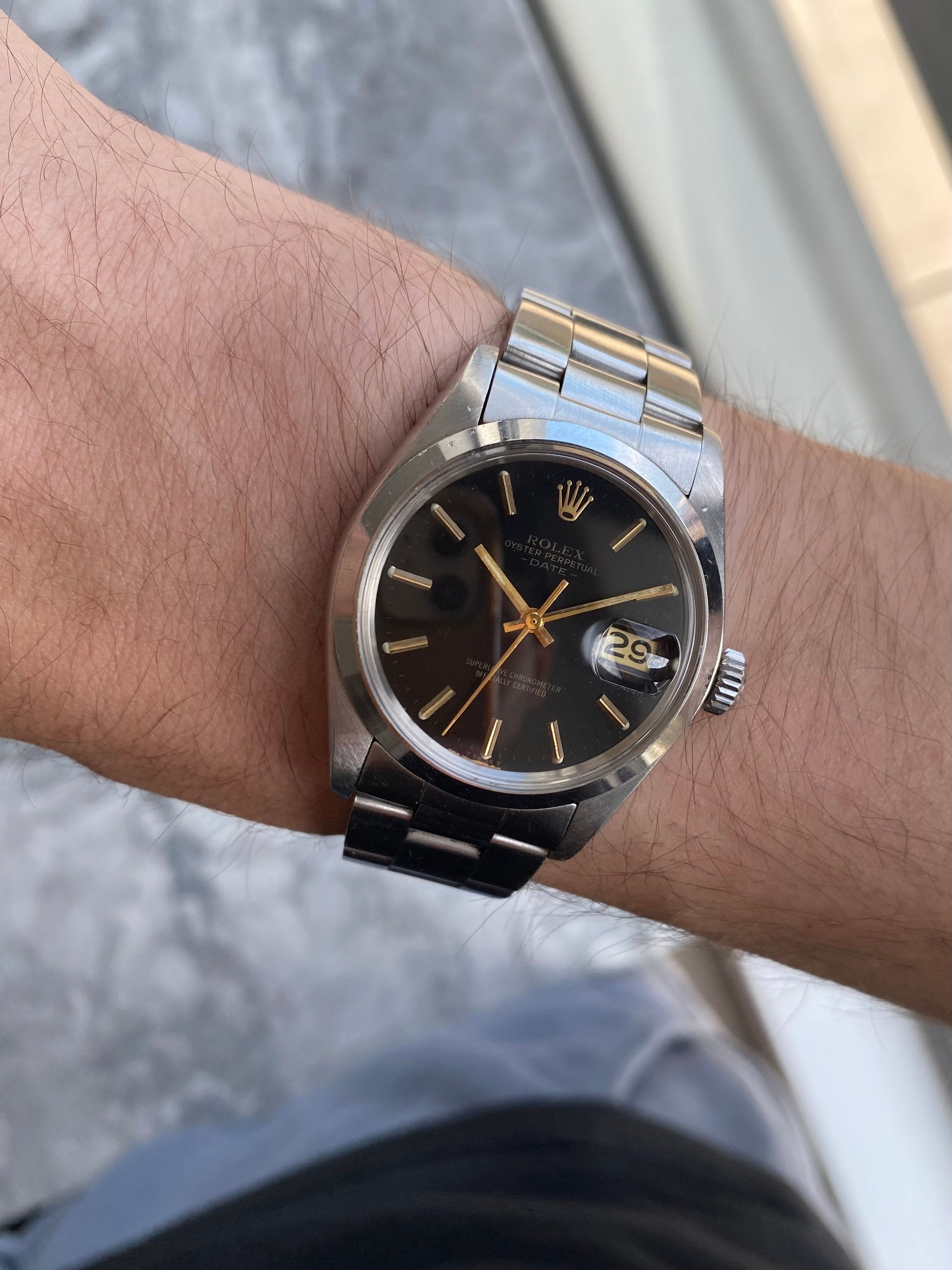 Rolex OP 1500 - Glossy Black Dial.