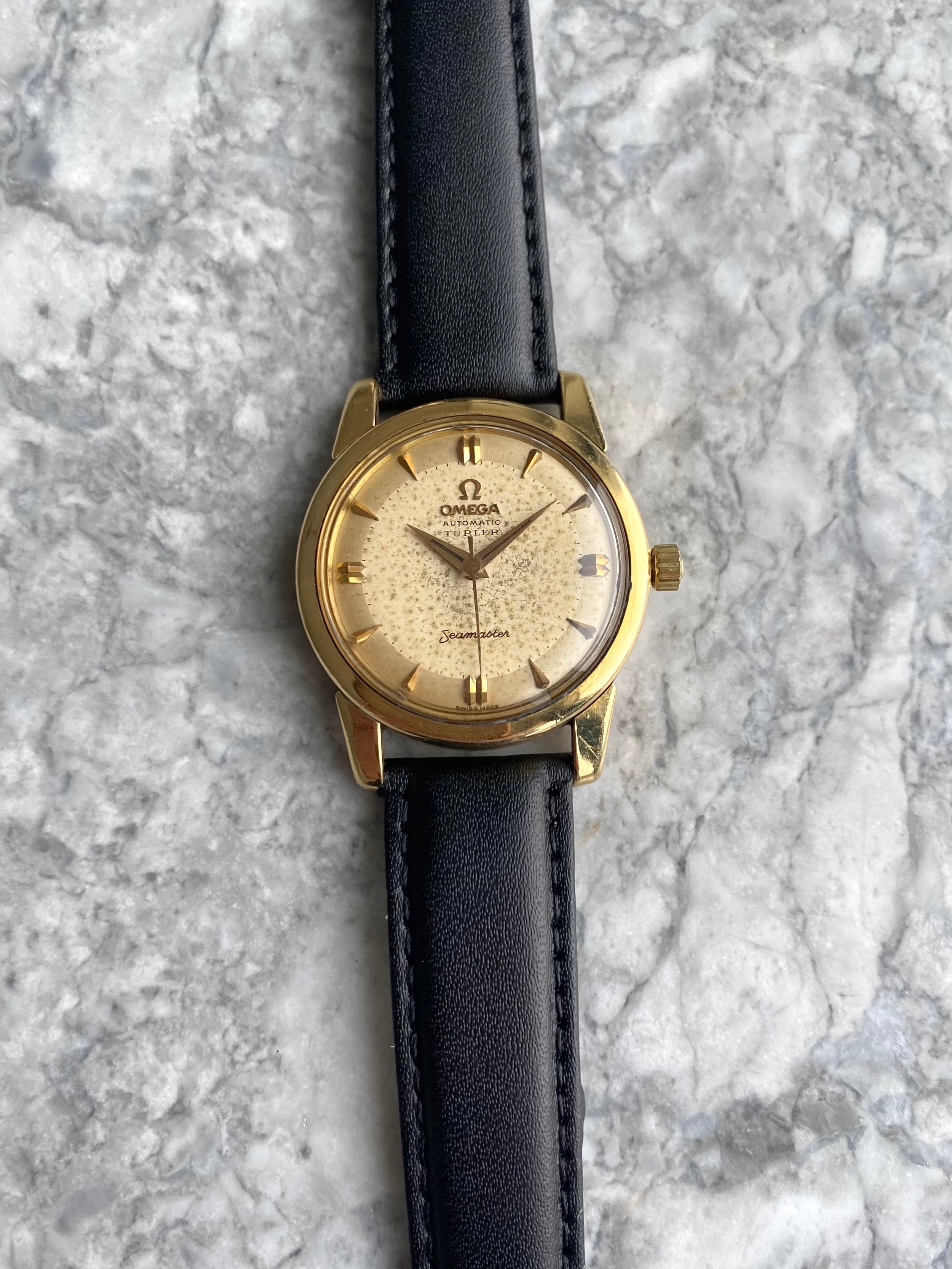 Omega Seamaster 18K Gold - Turler Stamp
