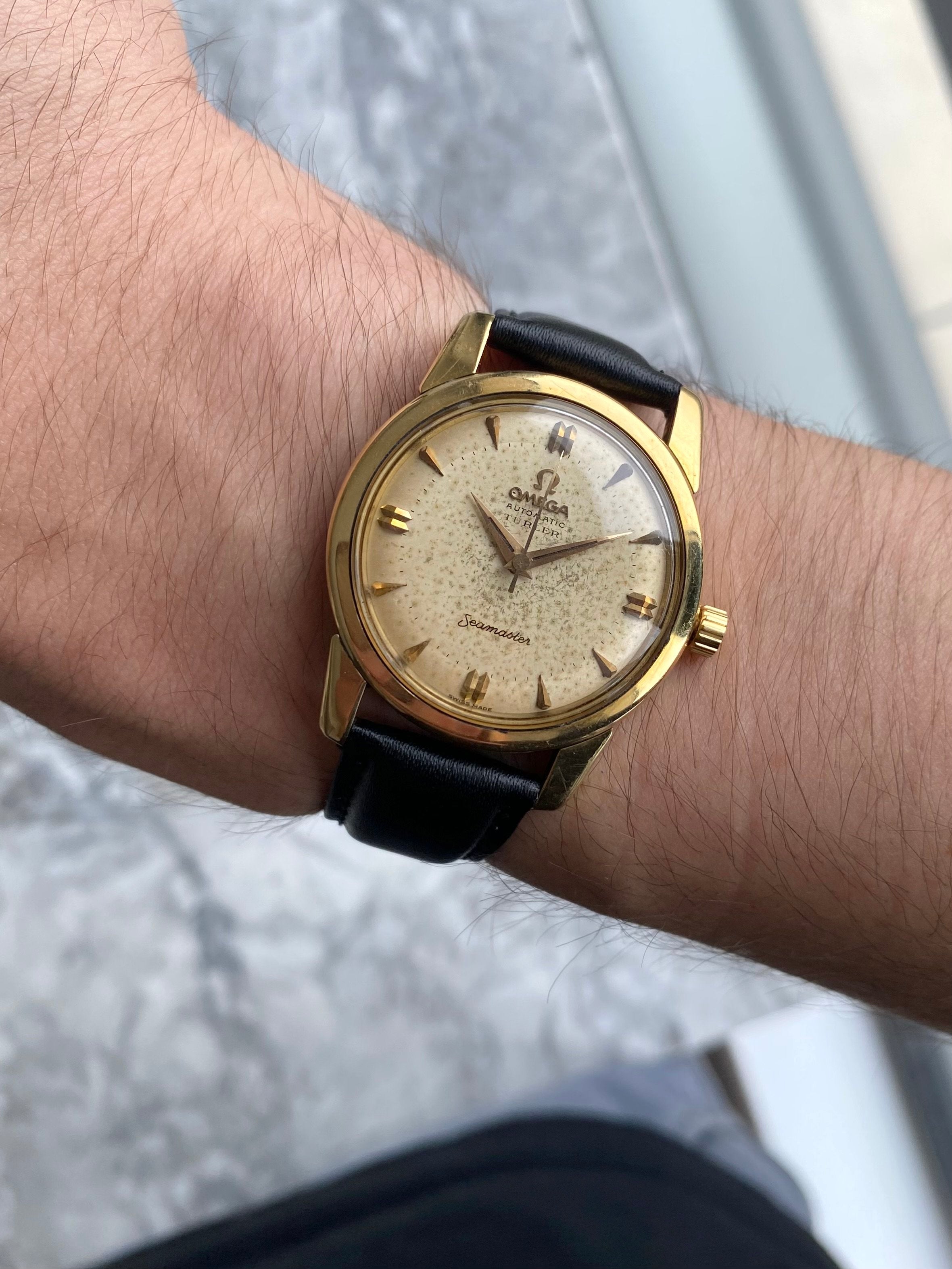 Omega Seamaster 18K Gold - Turler Stamp