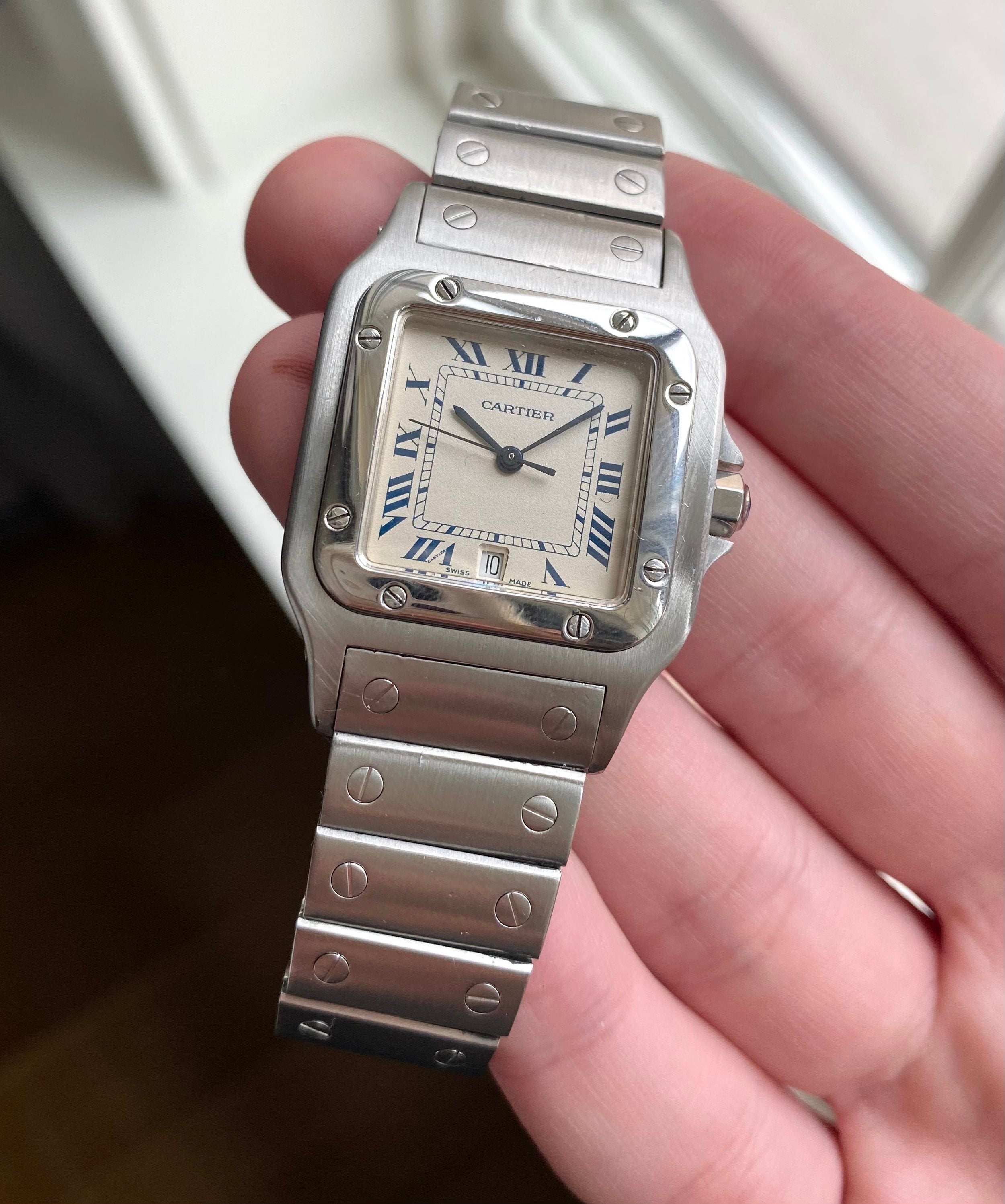 Cartier Santos — White Dial