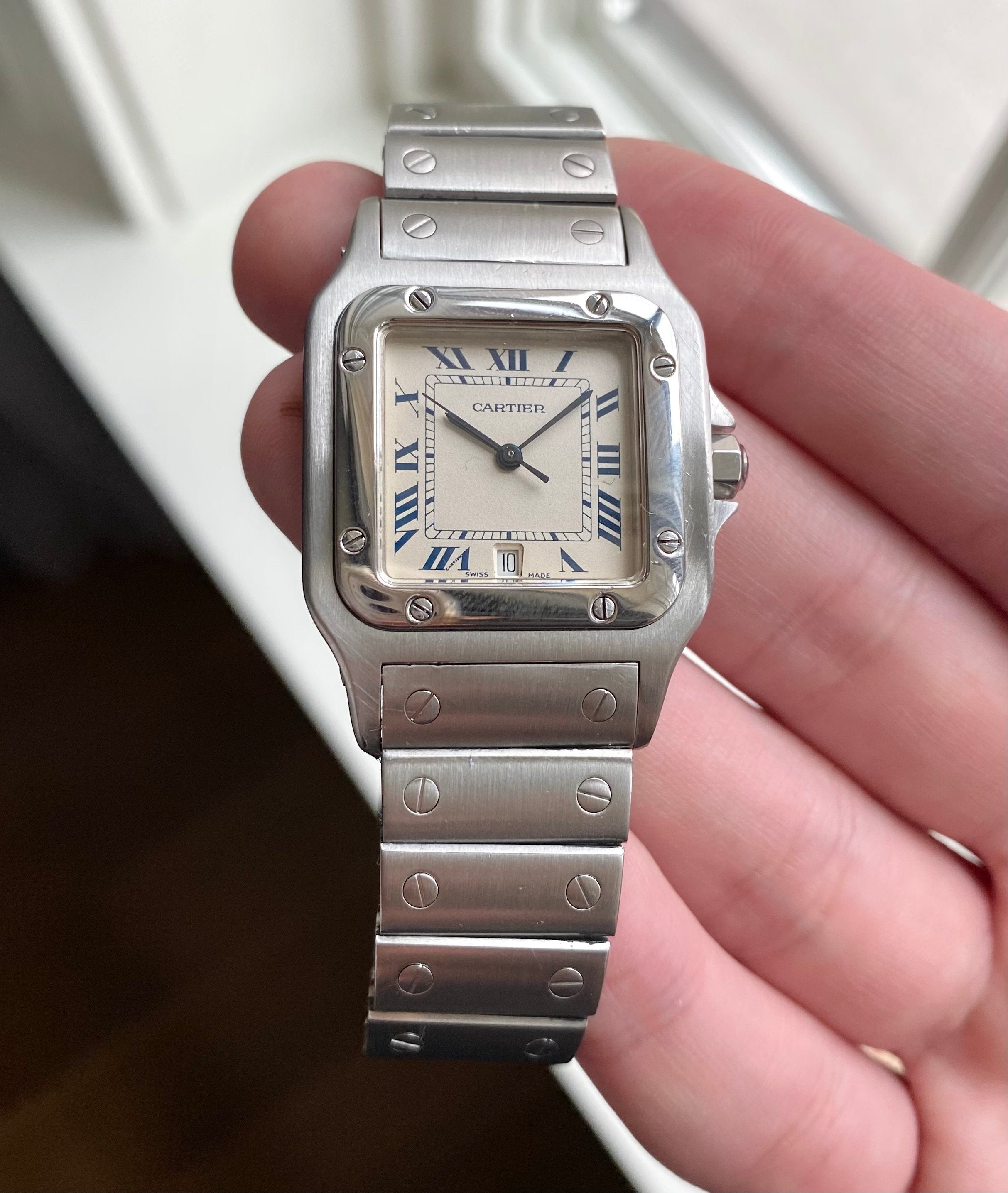 Cartier Santos — White Dial