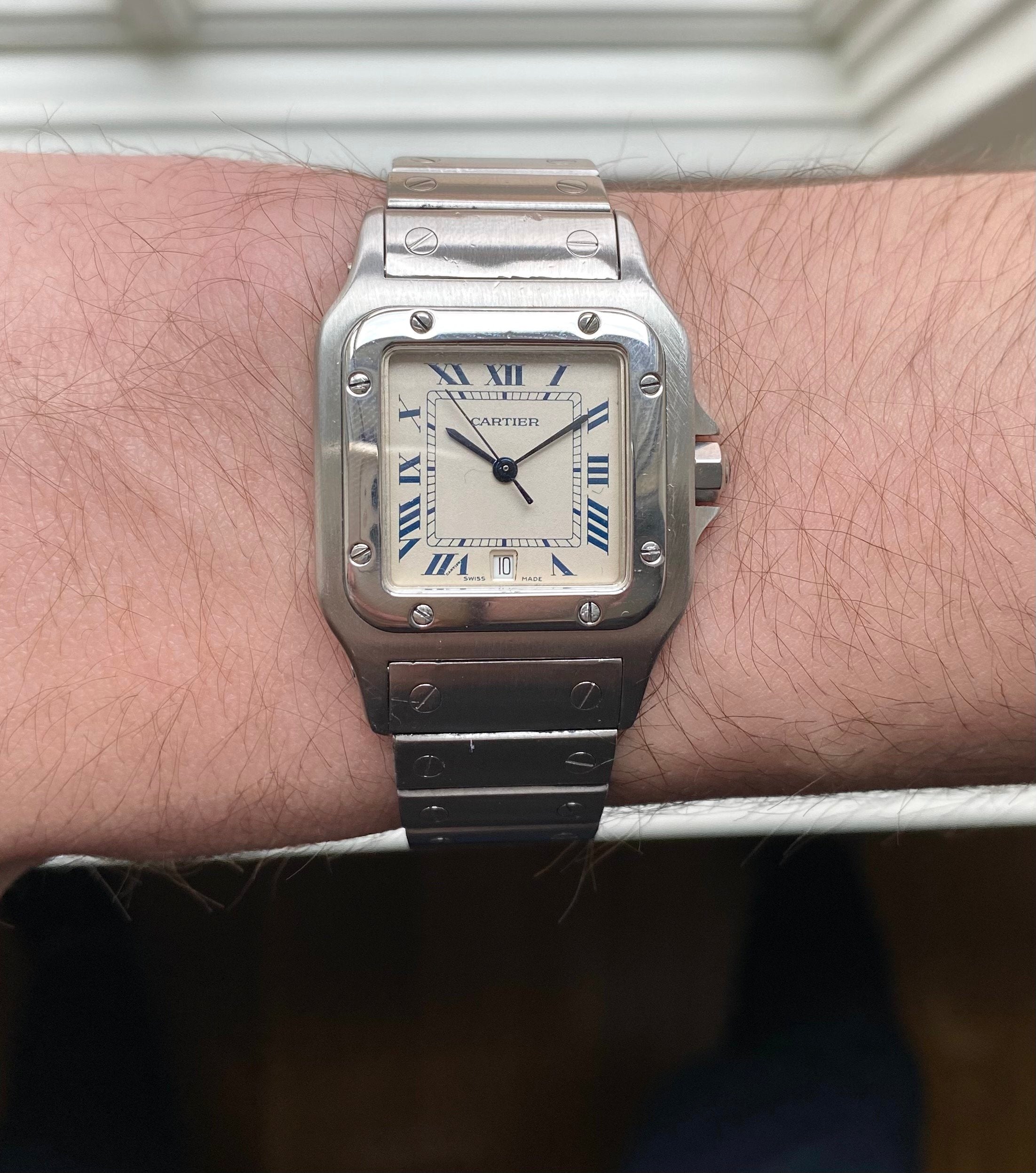 Cartier Santos — White Dial