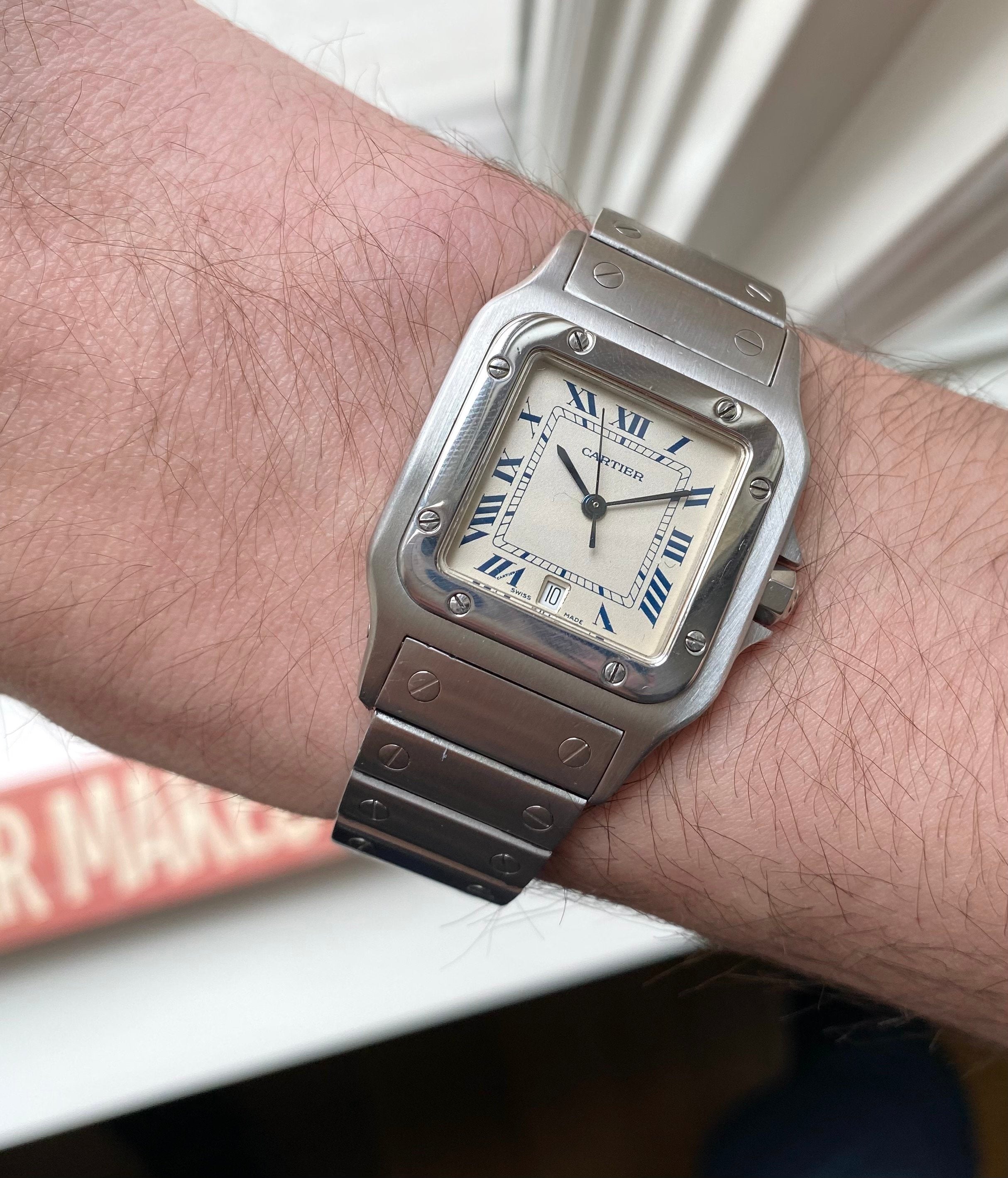 Cartier Santos — White Dial