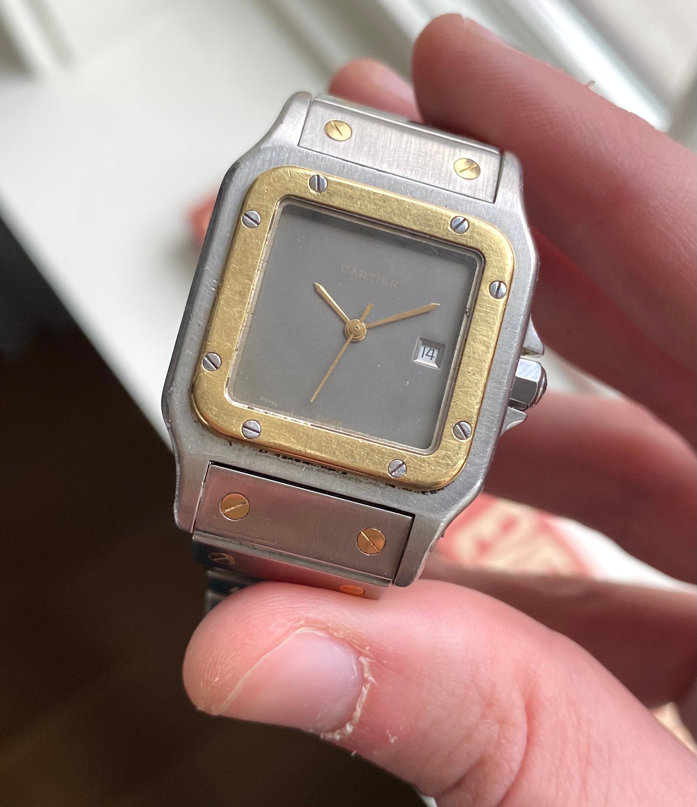 Cartier Santos ref. 2961 — Grey Dial