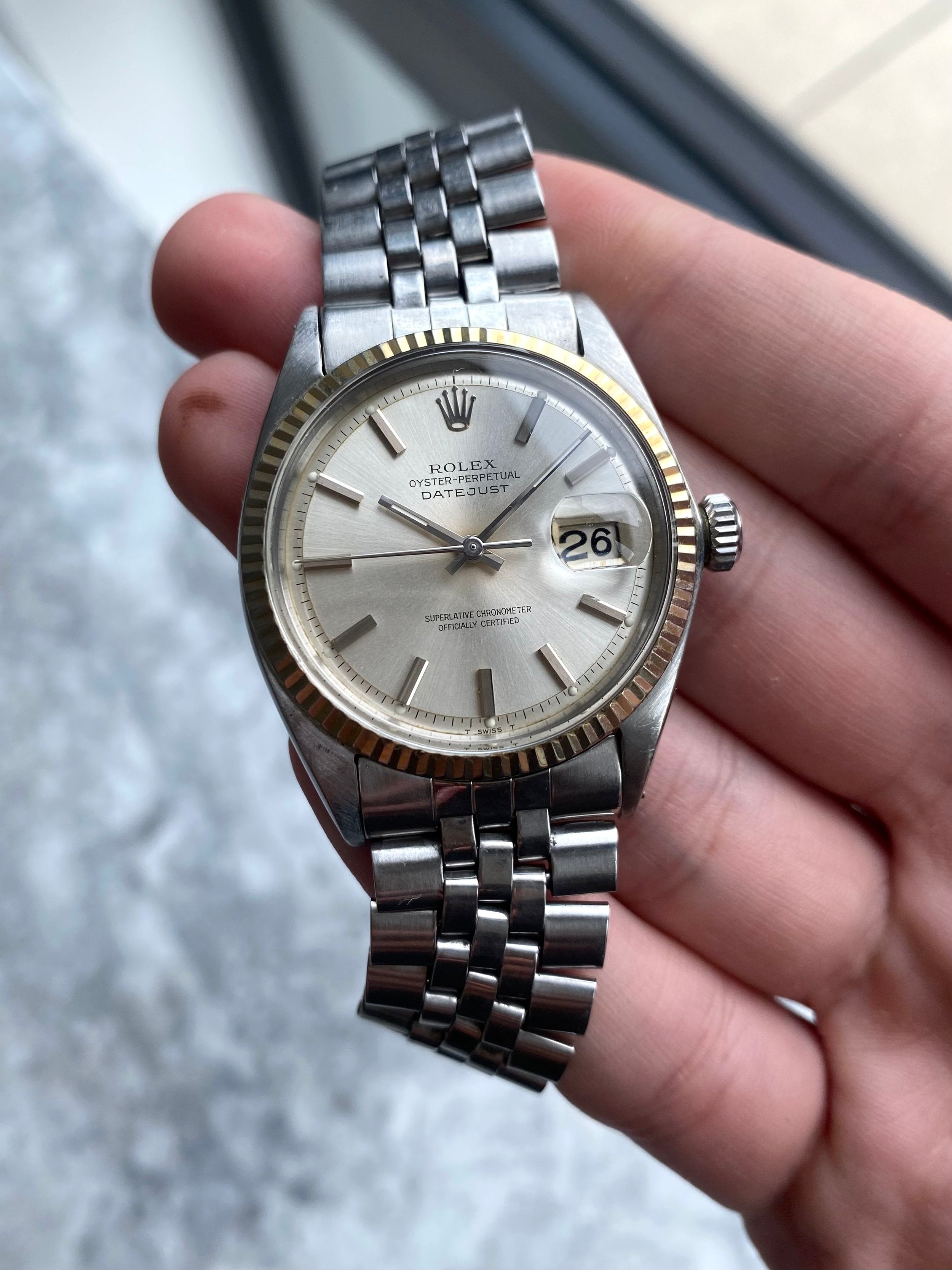 Rolex Datejust 1601 - Silver Dial.