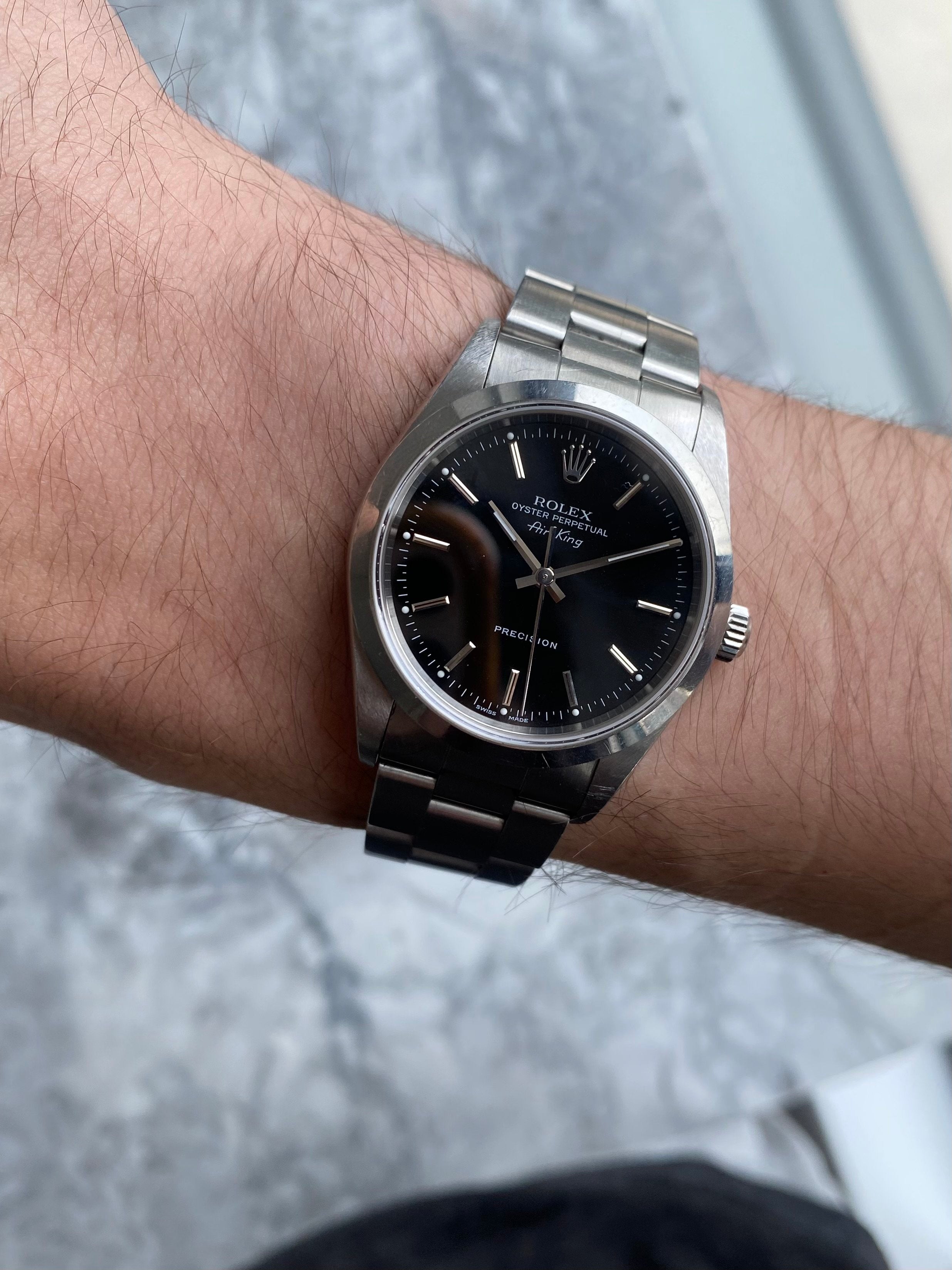 Rolex Air King 14000 - Black.