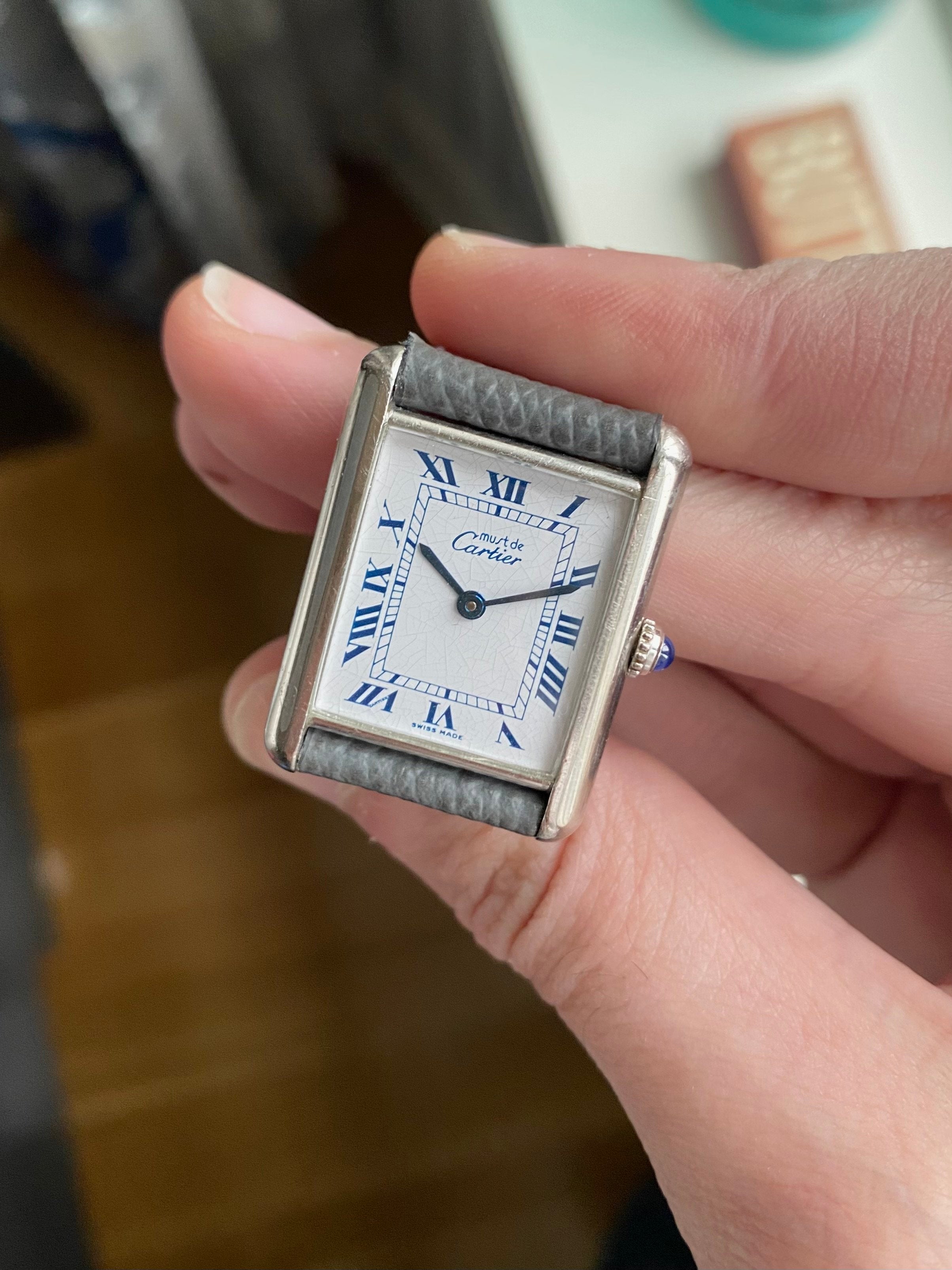 Cartier Tank - Silver Case with Box and Pamphlets