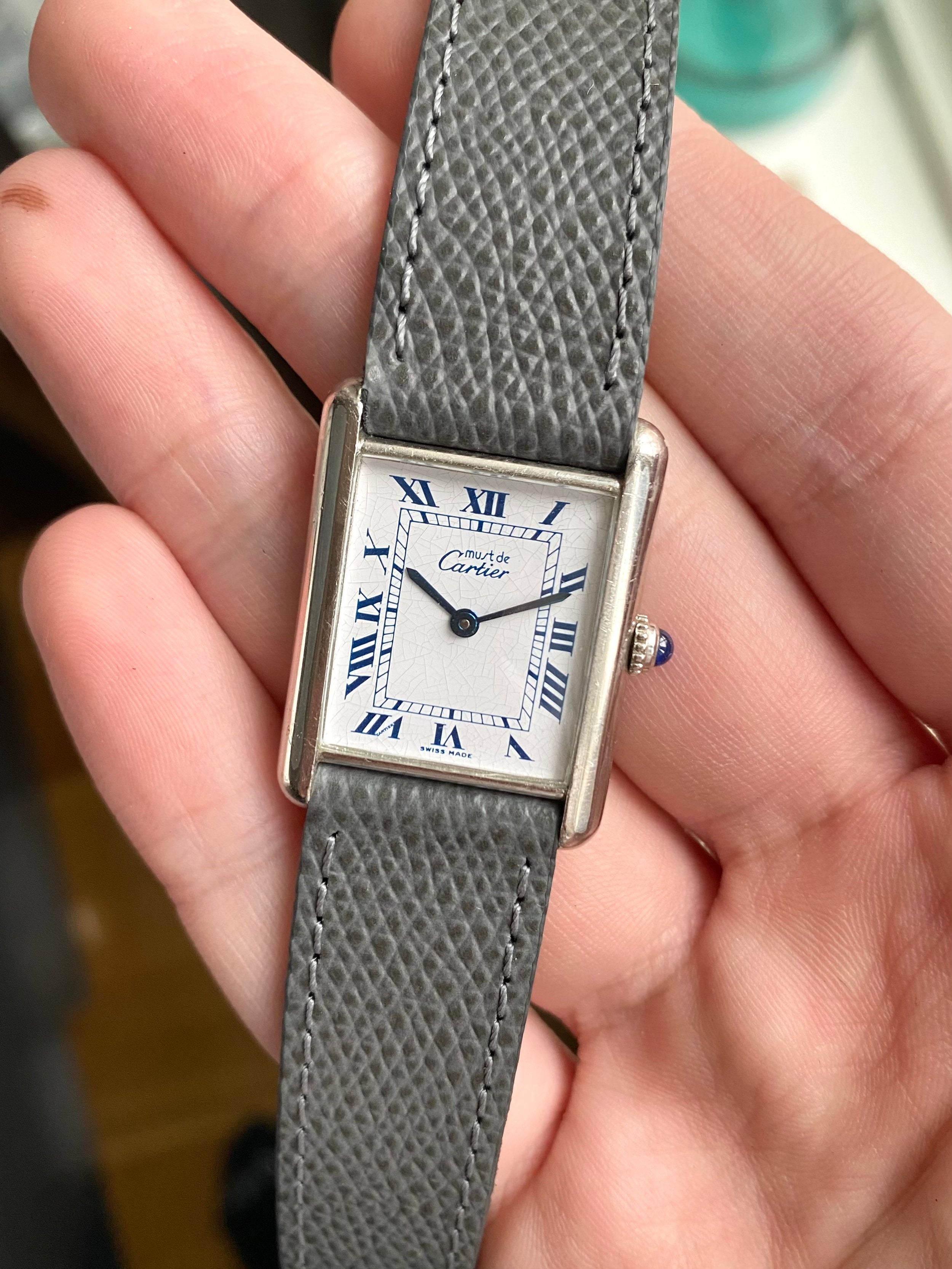 Cartier Tank - Silver Case with Box and Pamphlets