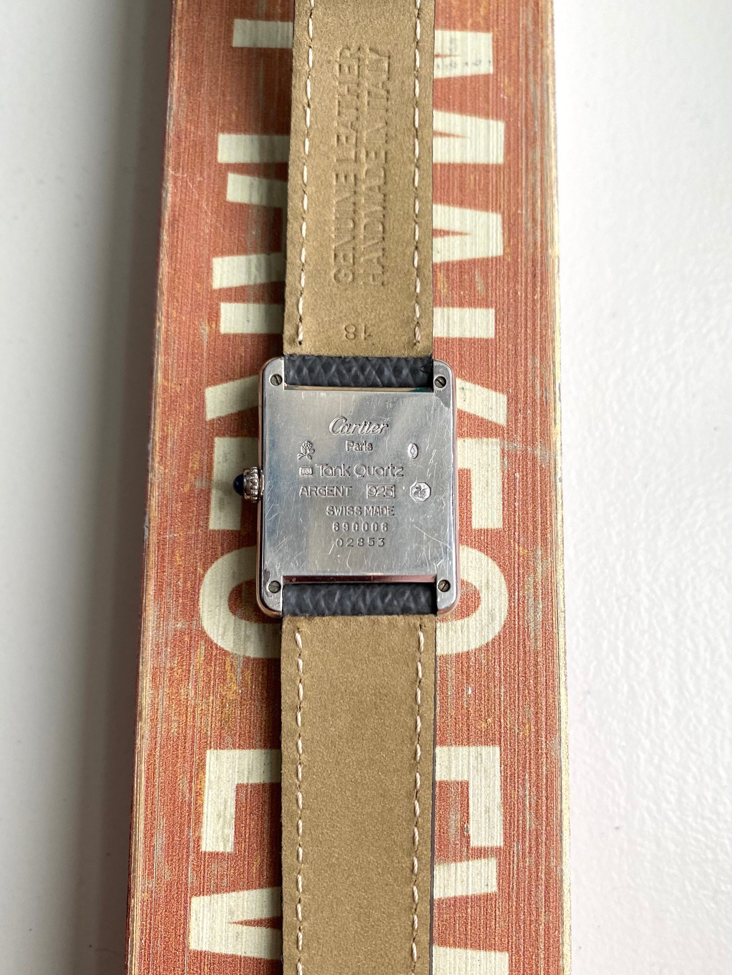 Cartier Tank - Silver Case with Box and Pamphlets