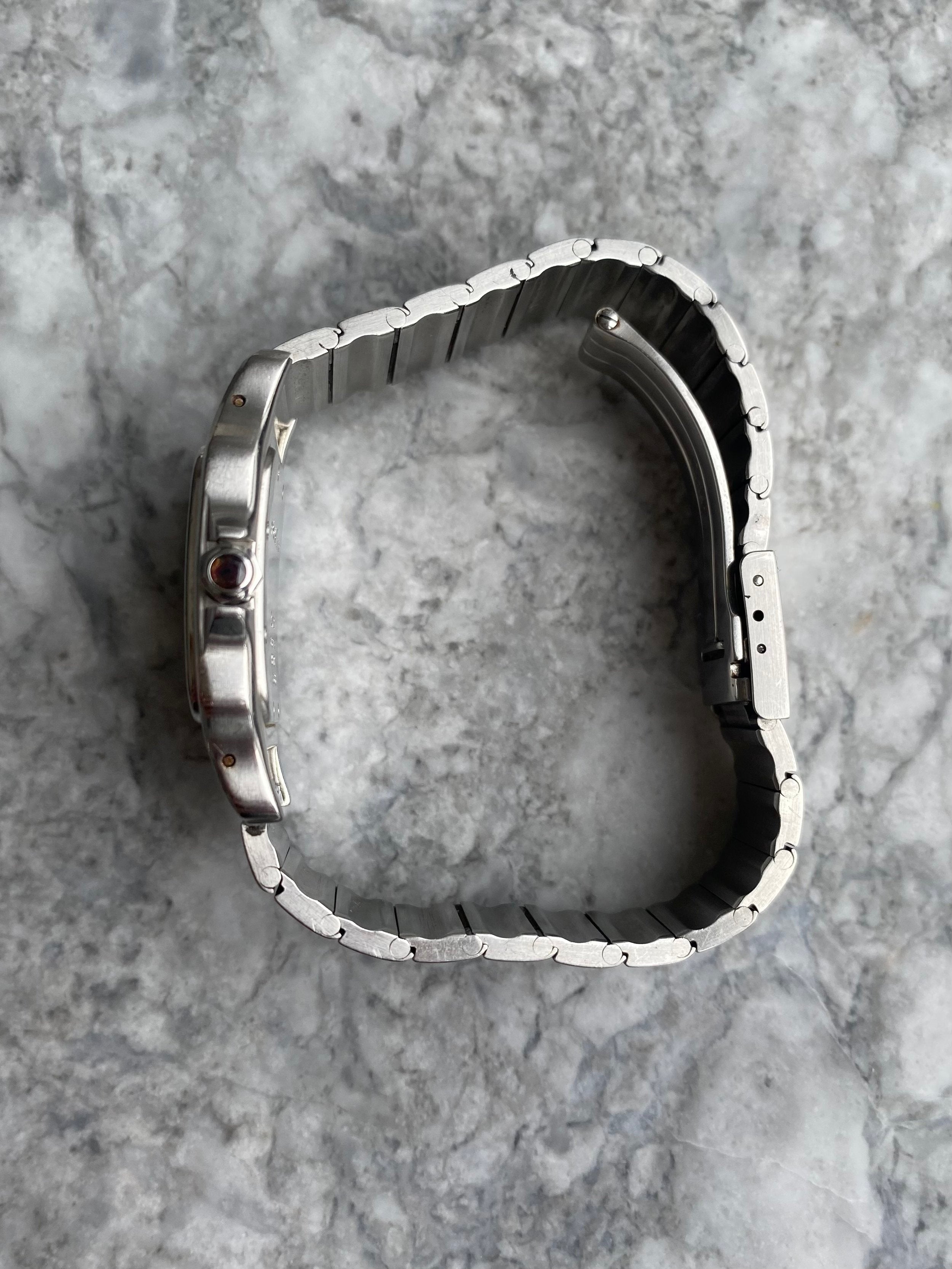 Cartier Santos Galbee - Blue Roman Numerals.