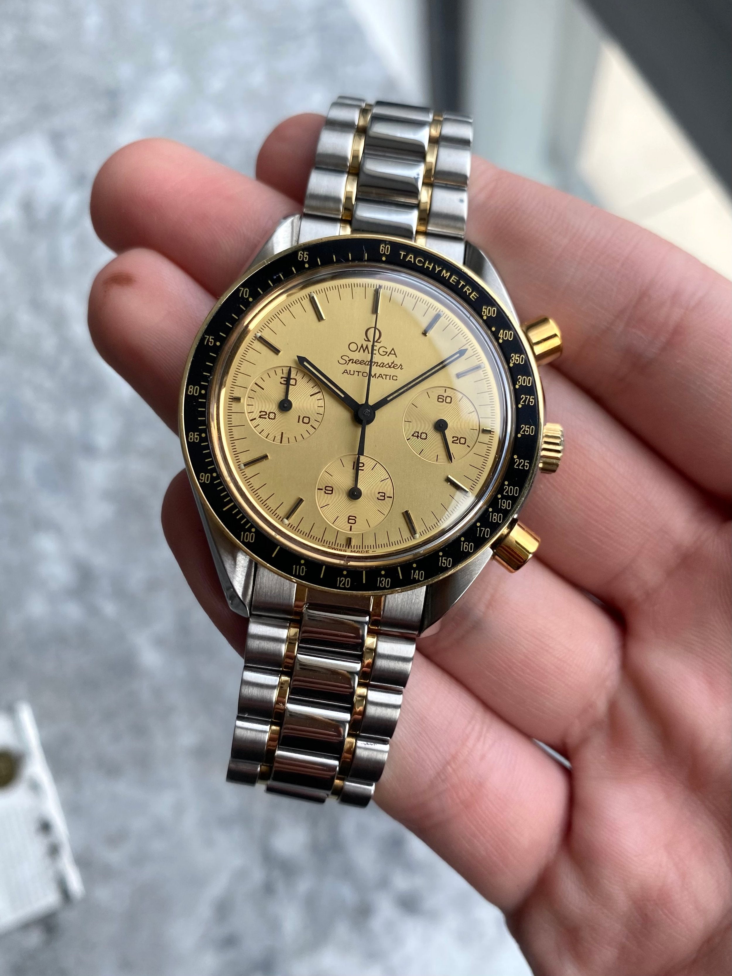 Omega Speedmaster Two Tone - w/ Papers.