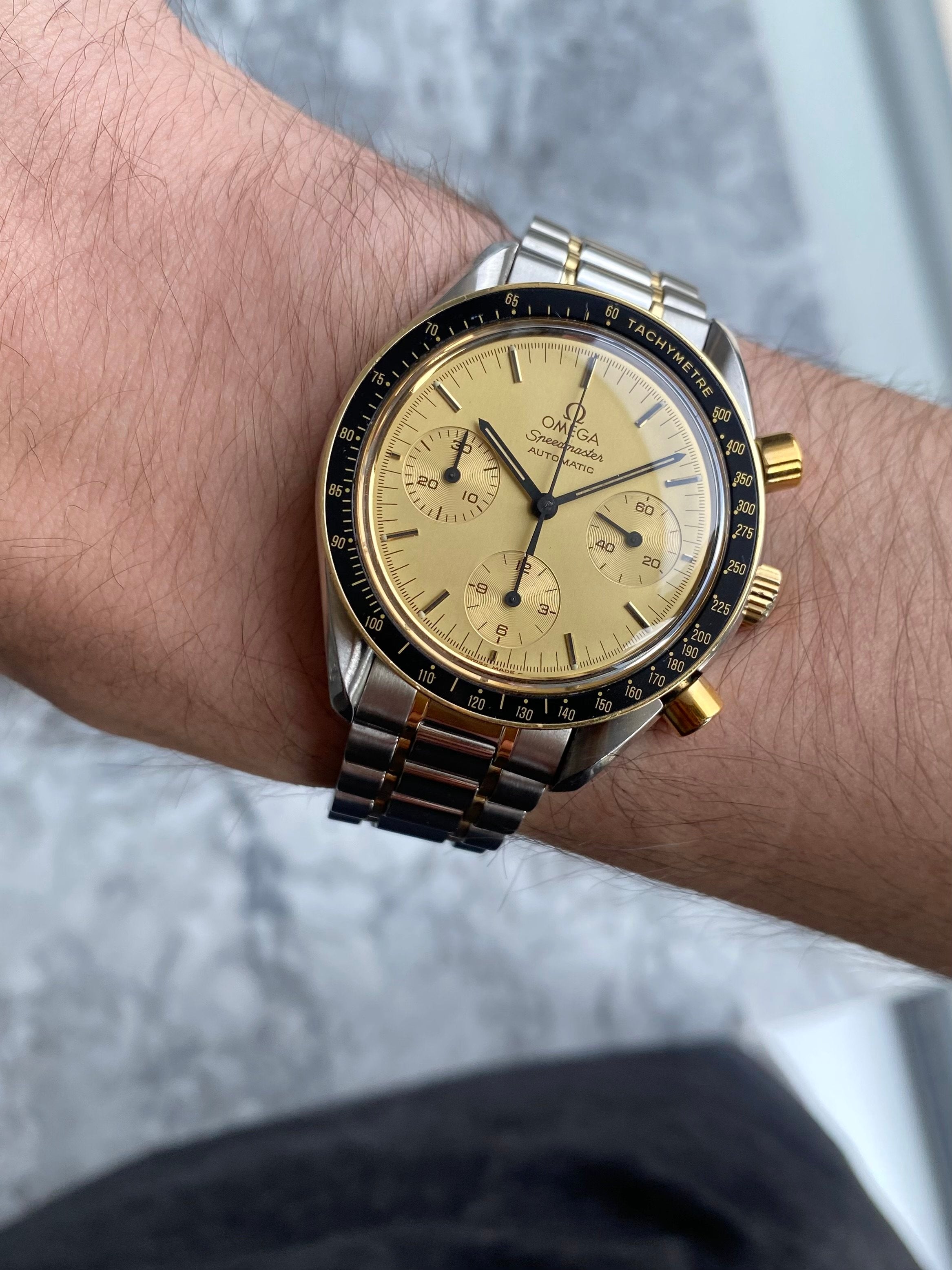 Omega Speedmaster Two Tone - w/ Papers.
