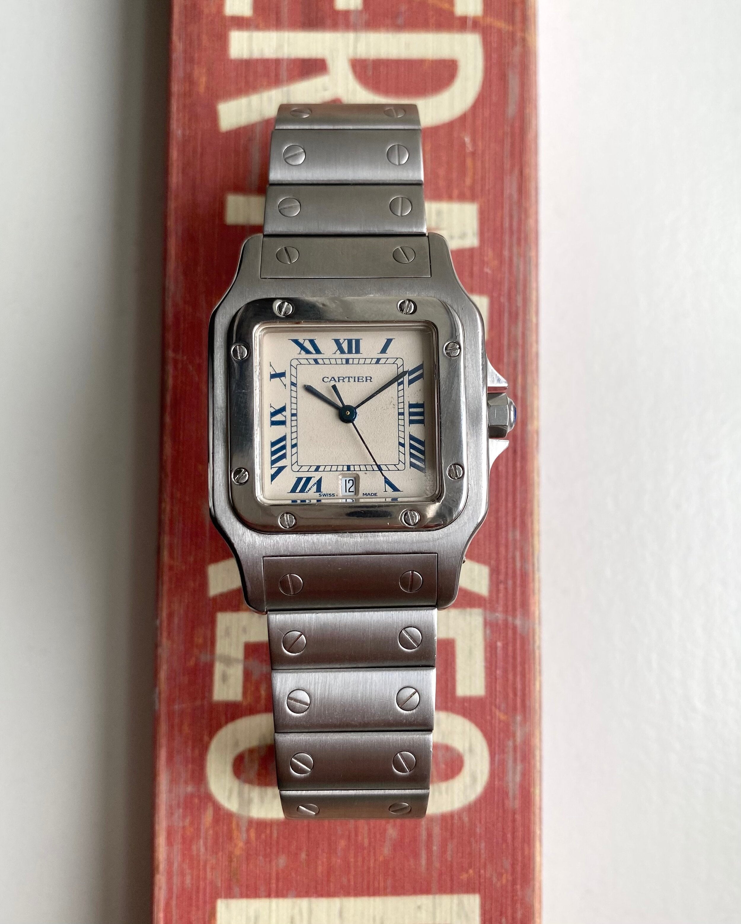 Cartier Santos Galbée — Blue Roman Numeral Dial