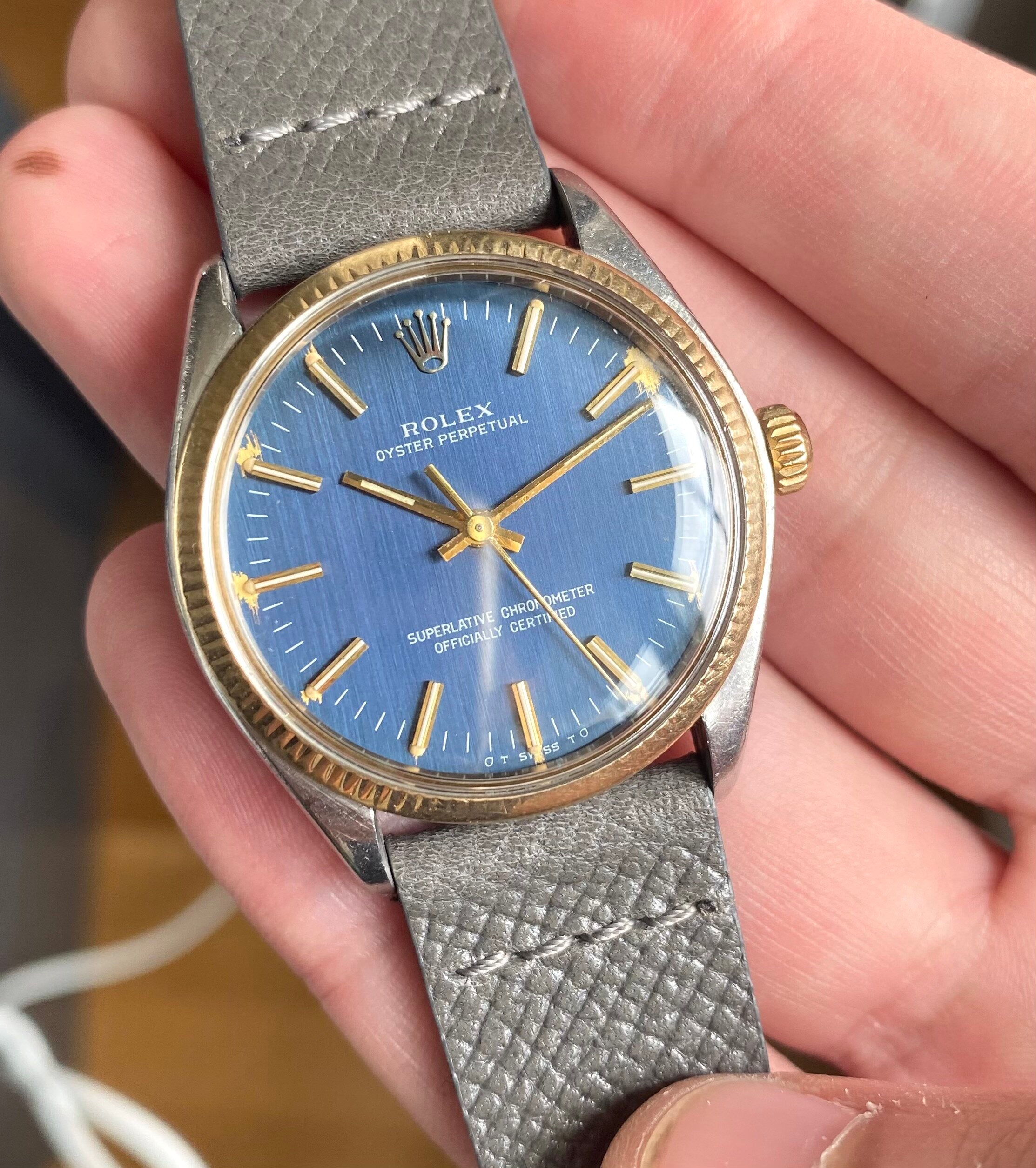 Rolex Oyster Perpetual ref. 1005 — Blue "Sigma" Dial