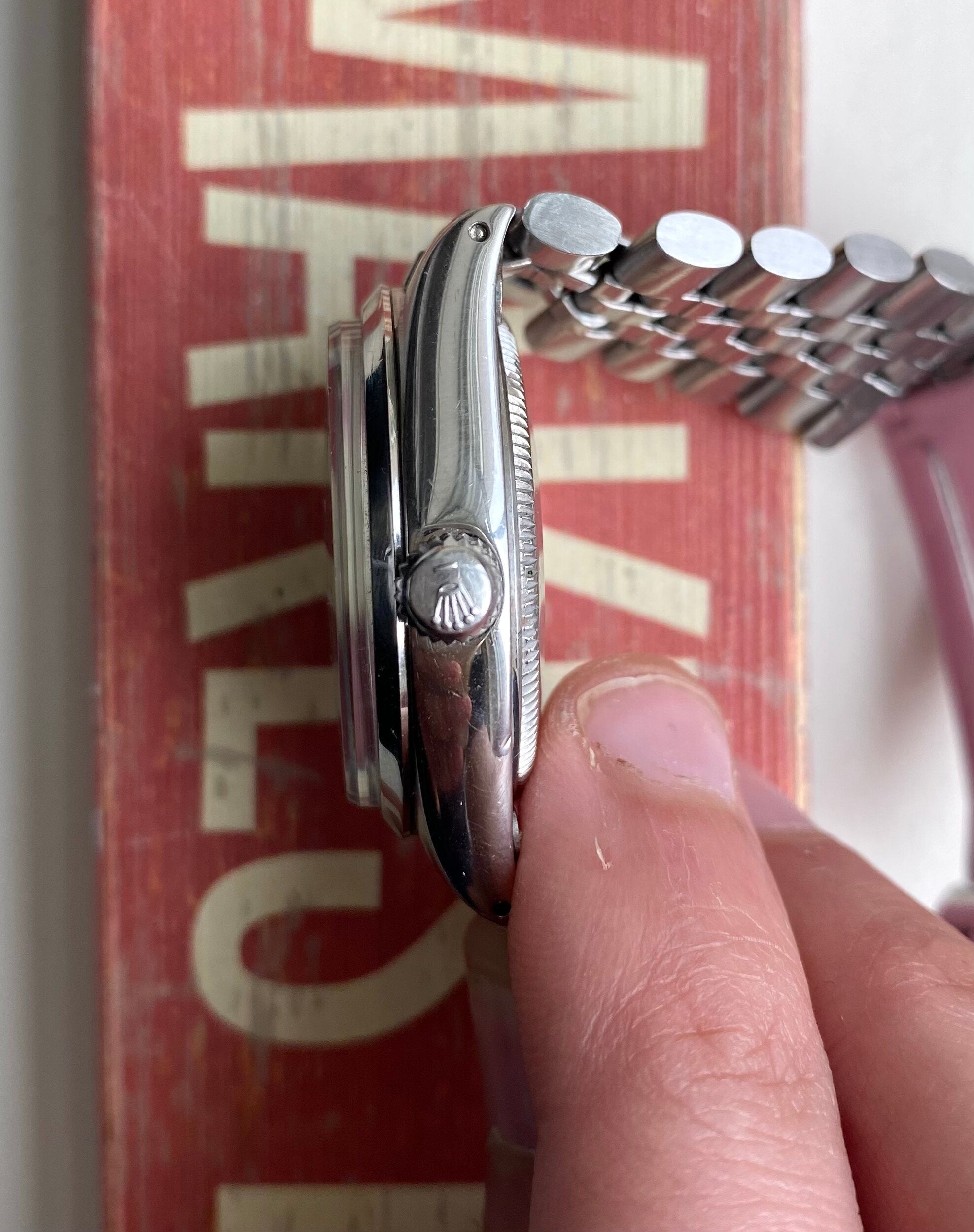 Rolex Air King ref. 5500 — Blue Dial