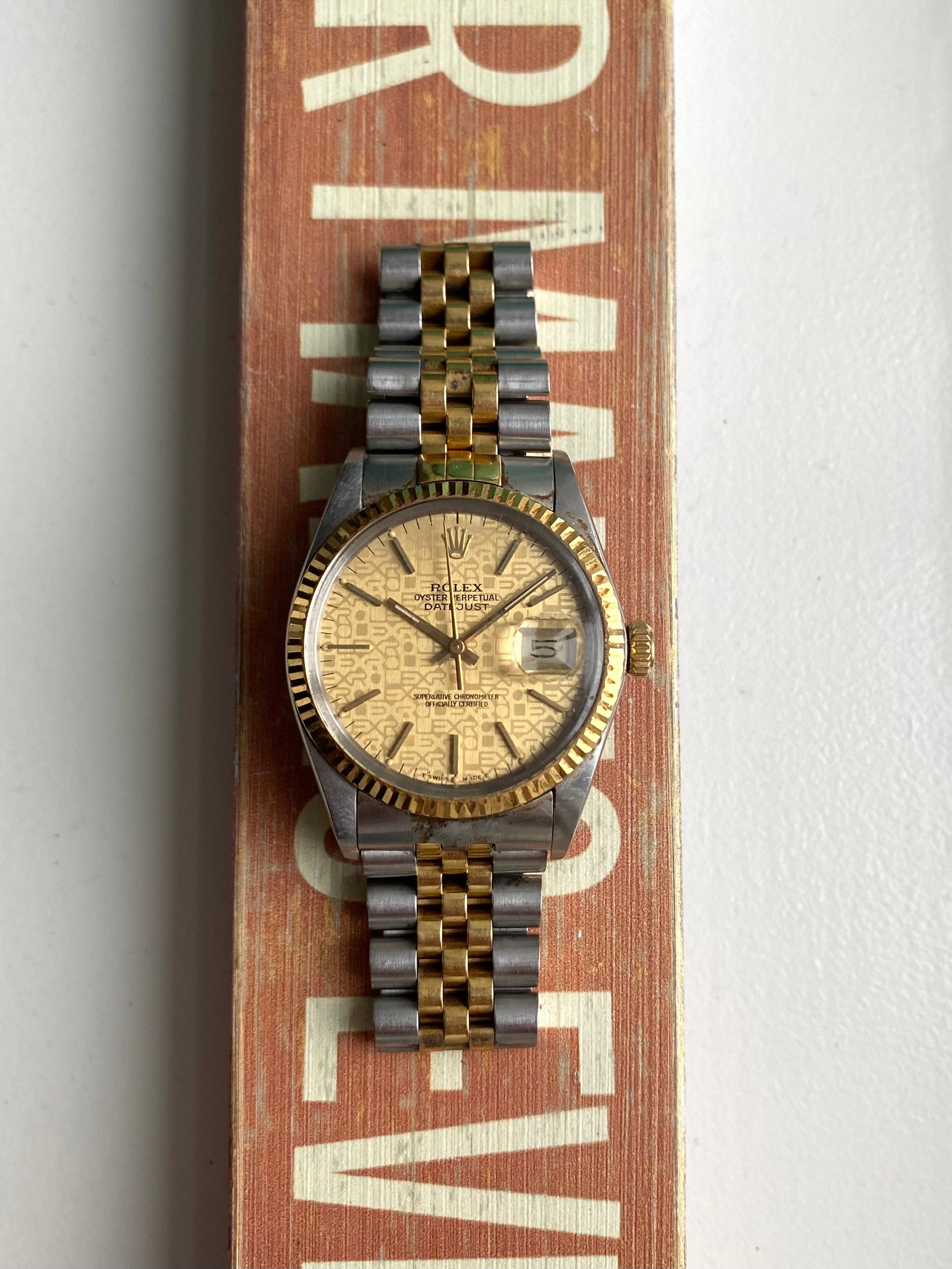 Rolex Datejust 16013 - Champagne Jubilee Dial