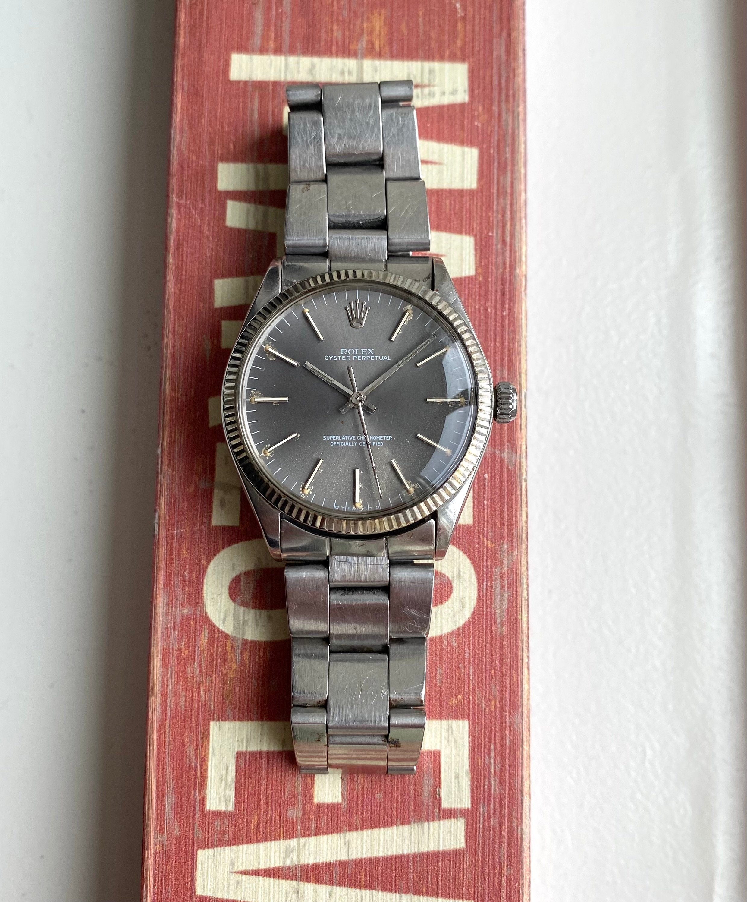 Rolex Oysterperpetual ref. 1002 — Grey Sigma Dial