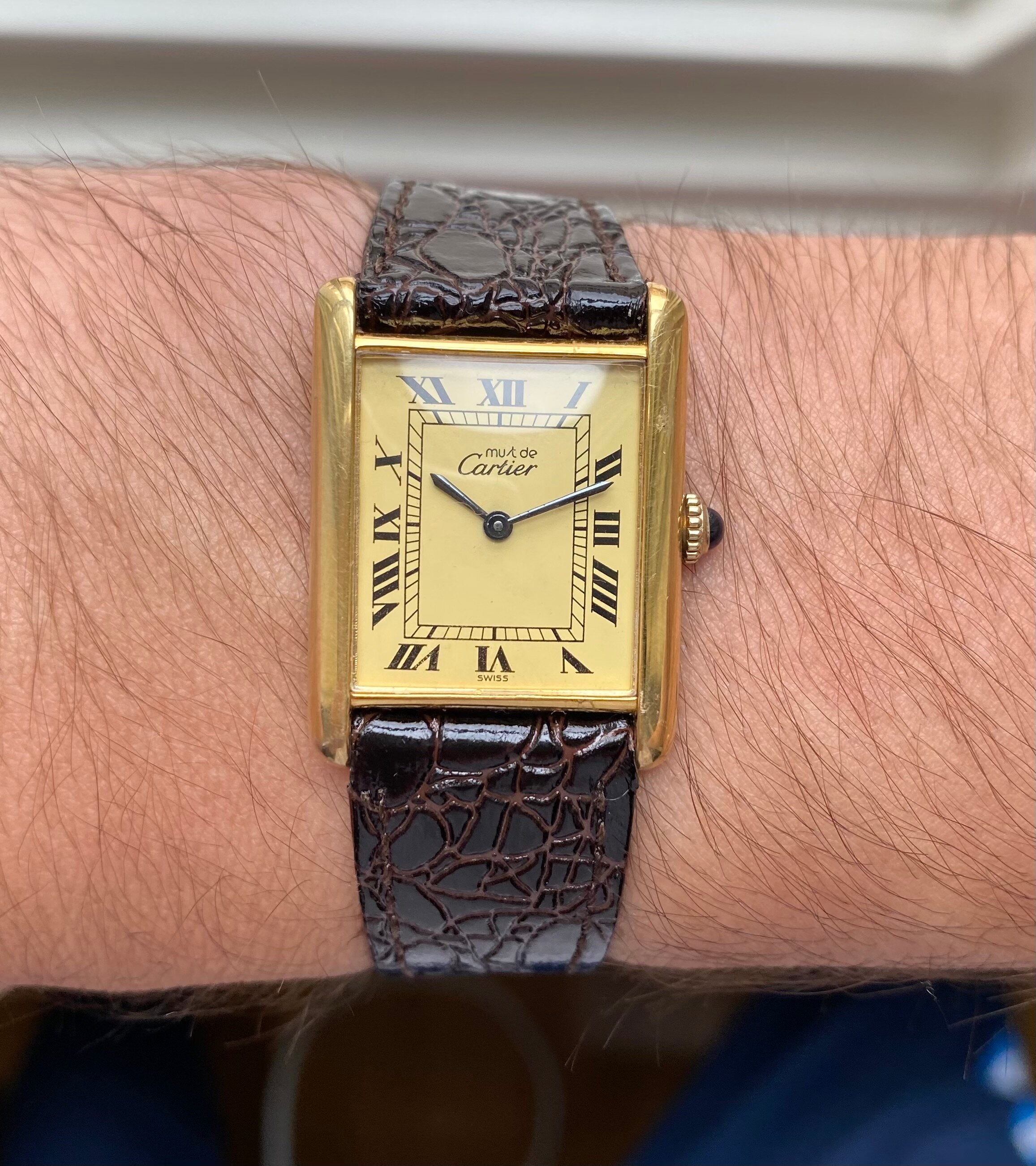 Cartier Tank — Lemon Roman Numerals