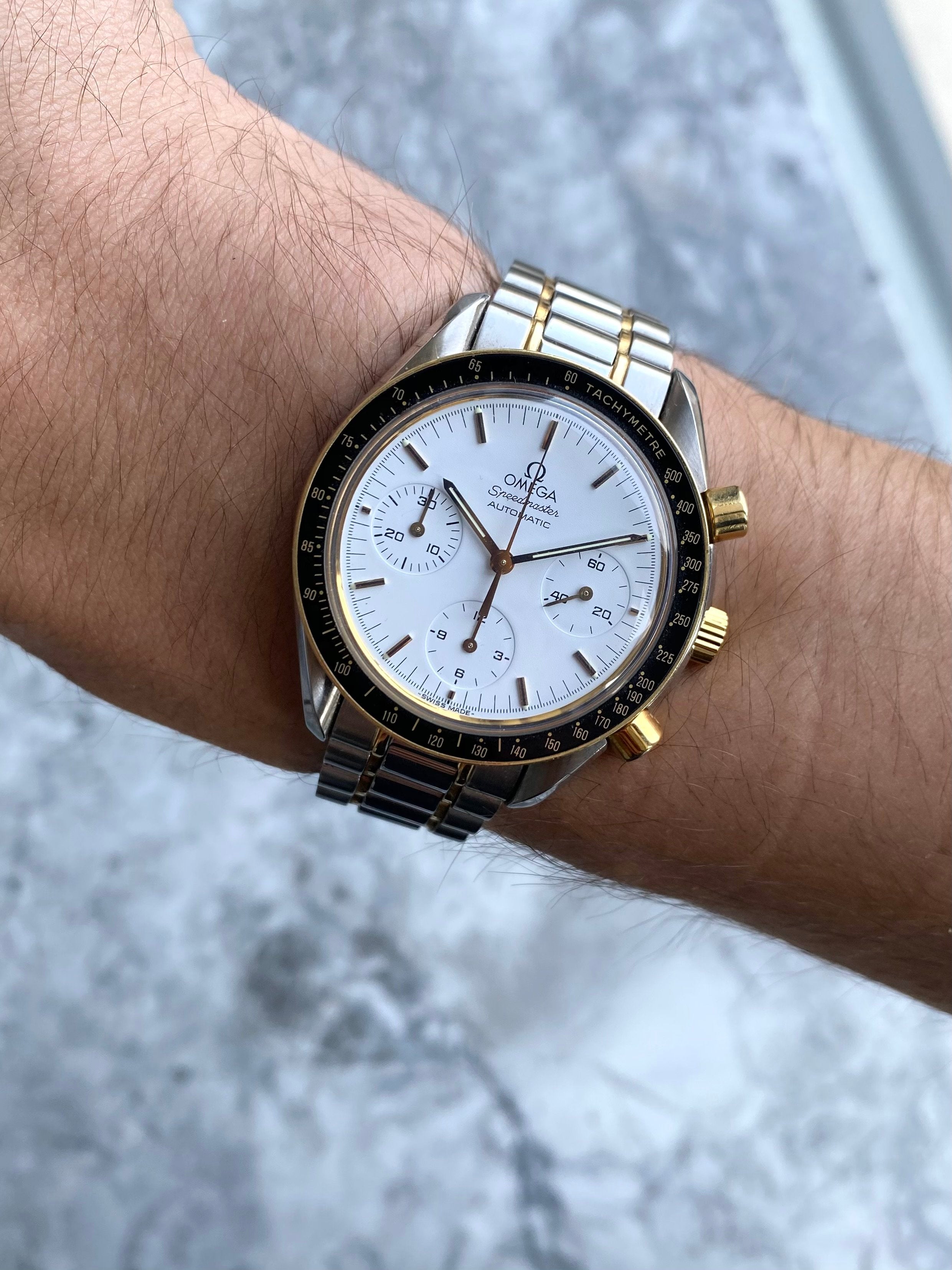 Omega Speedmaster Two Tone - Polar dial.