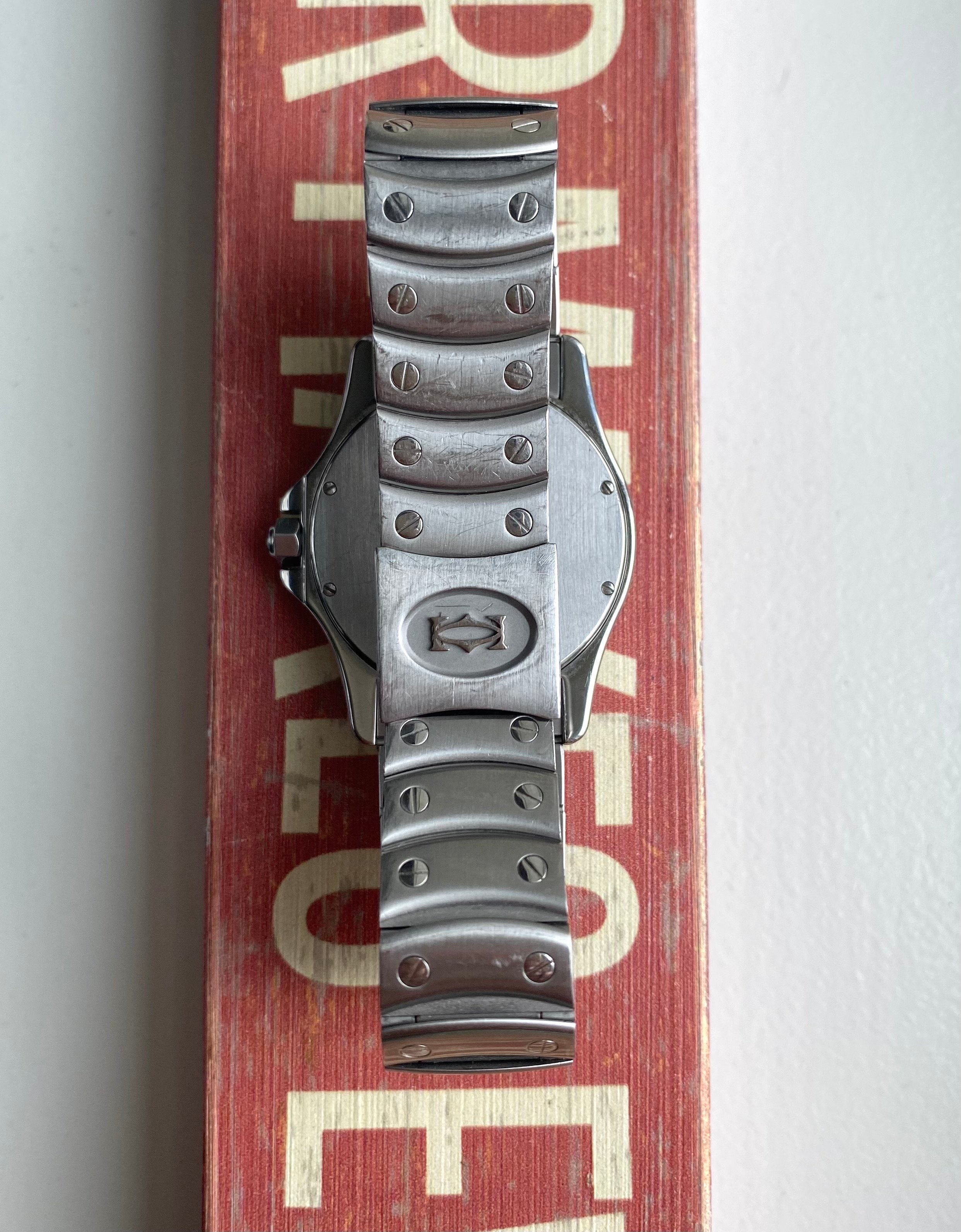 Cartier Santos Round — White Roman Numerals