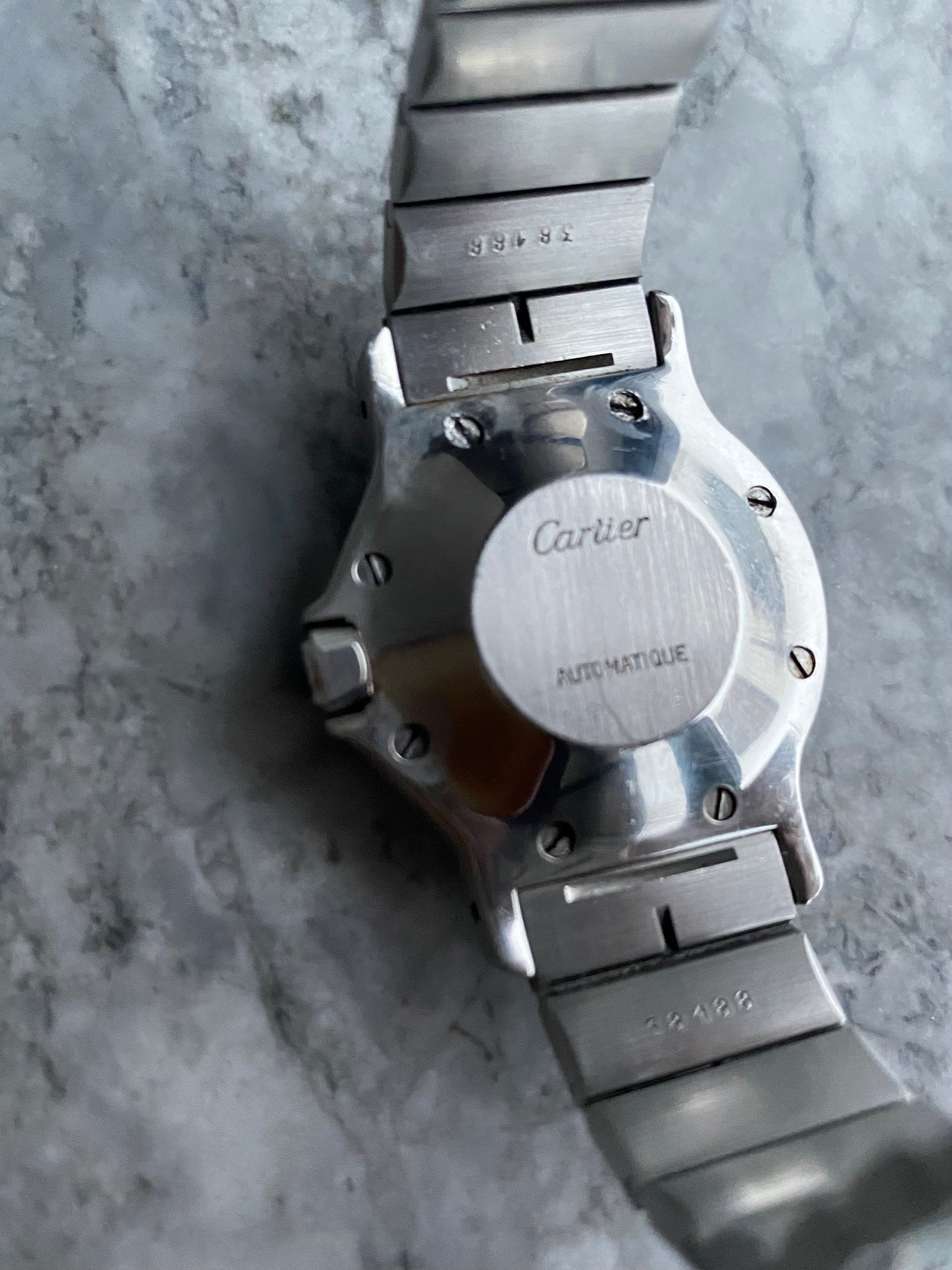 Cartier Octagon - White Roman Numerals.