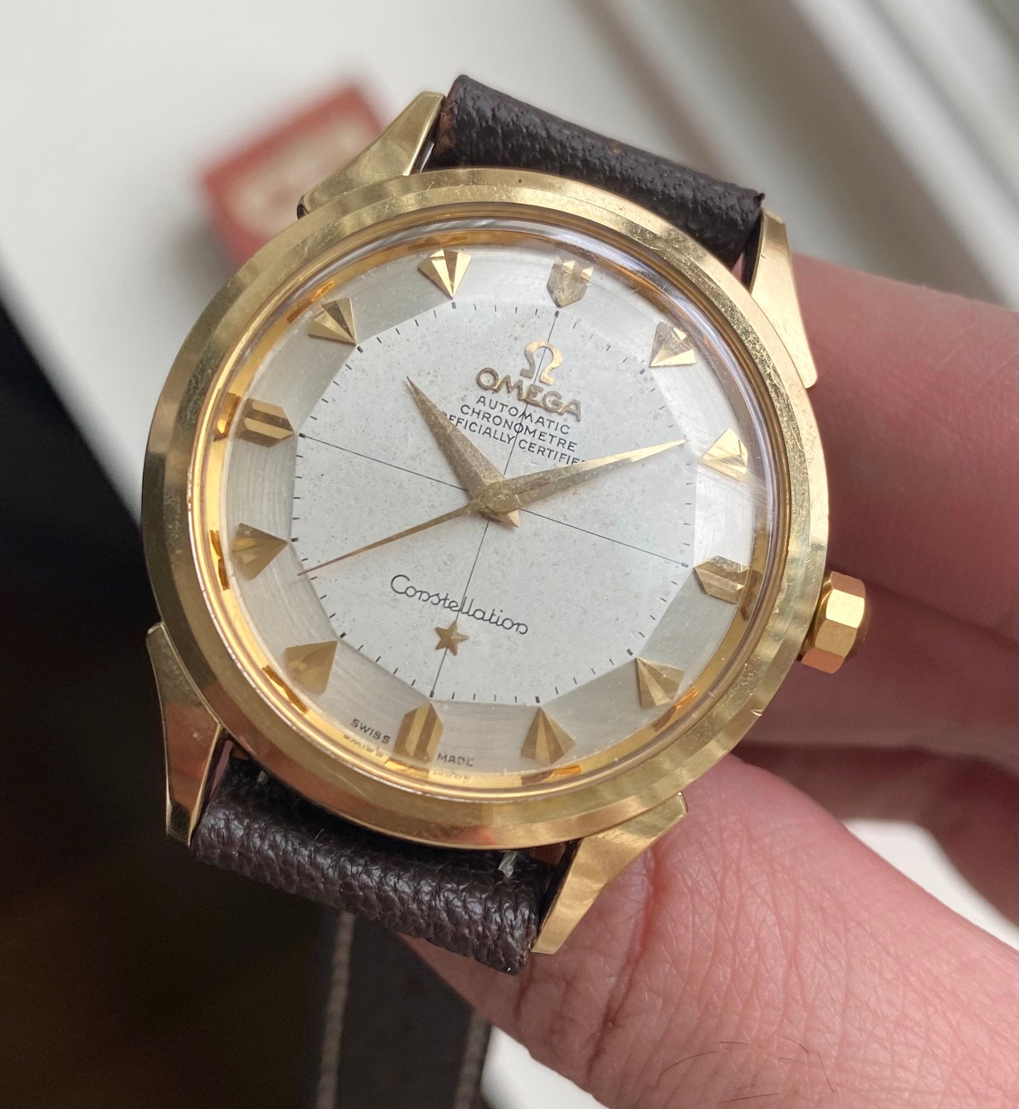 Omega Constellation — Pie Pan Crosshair Dial