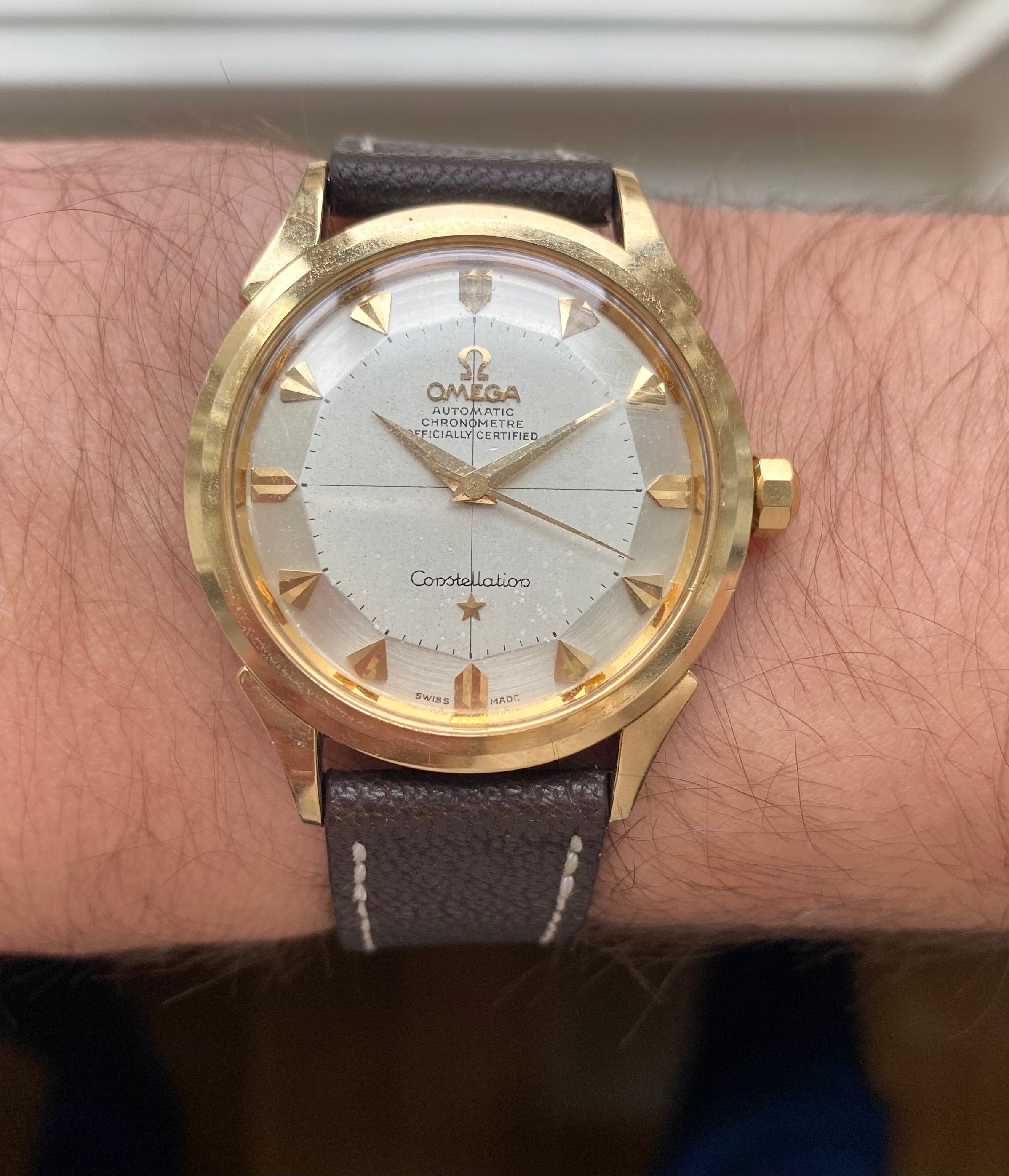 Omega Constellation — Pie Pan Crosshair Dial