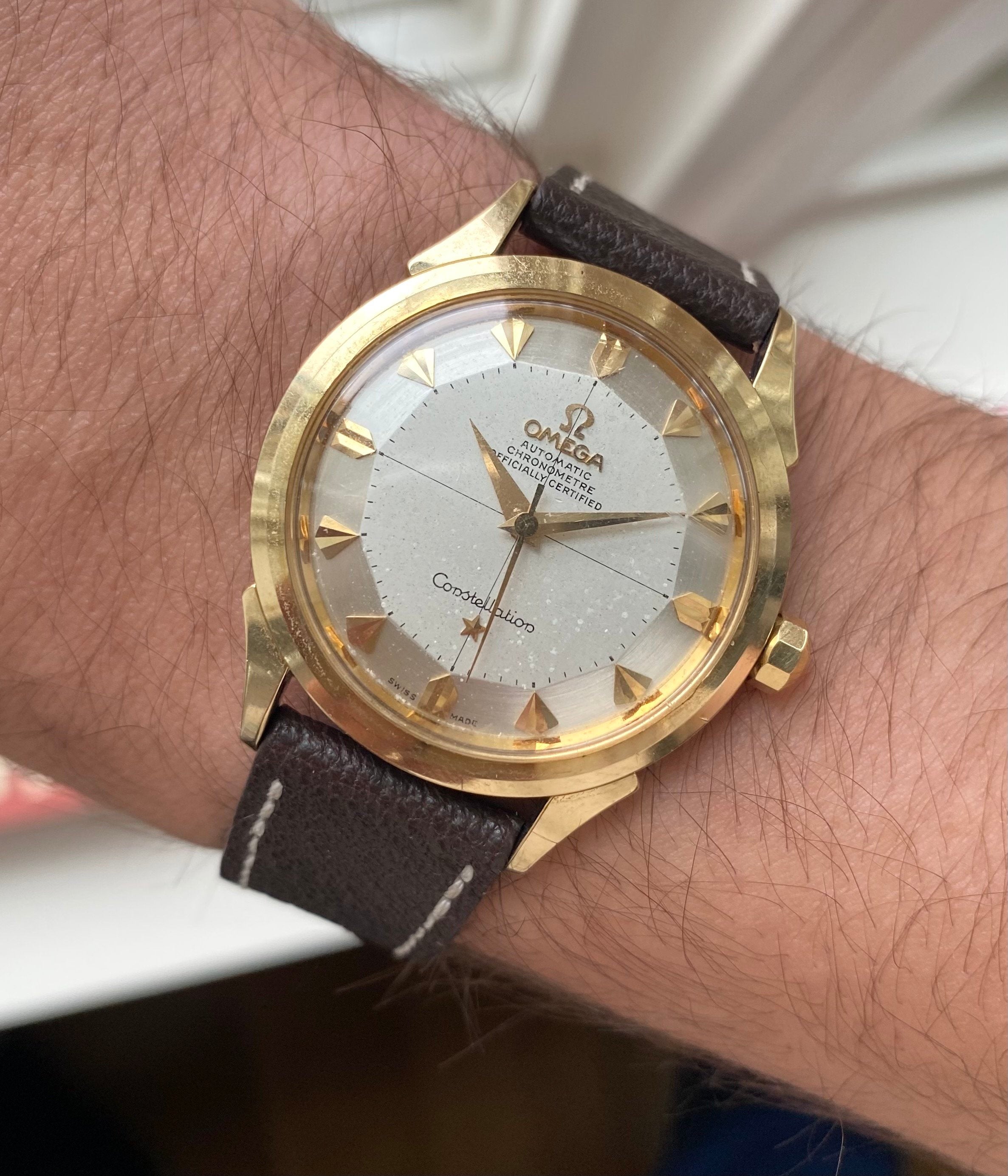 Omega Constellation — Pie Pan Crosshair Dial