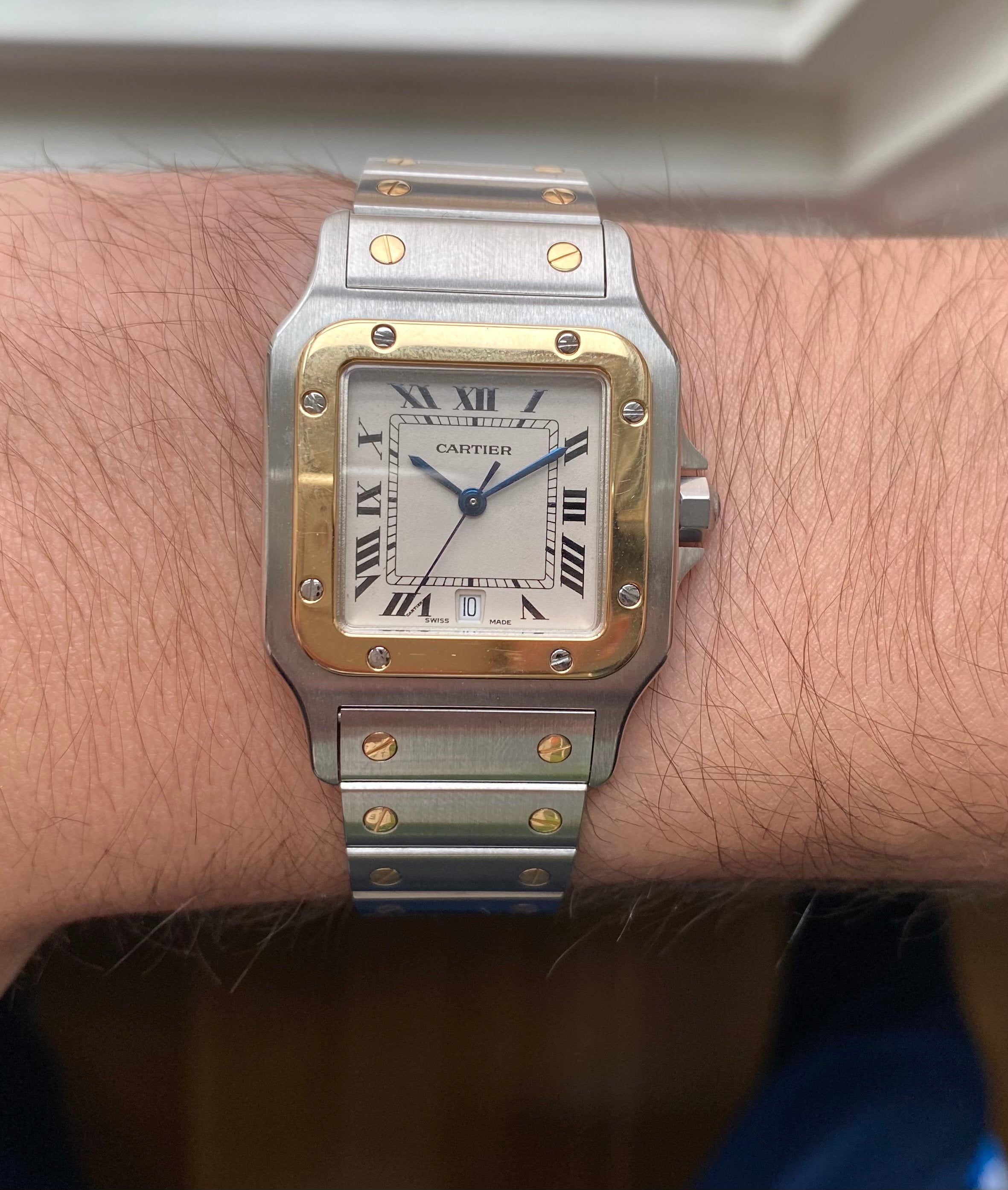 Cartier Santos Galbée ref. 1566 — Two-tone