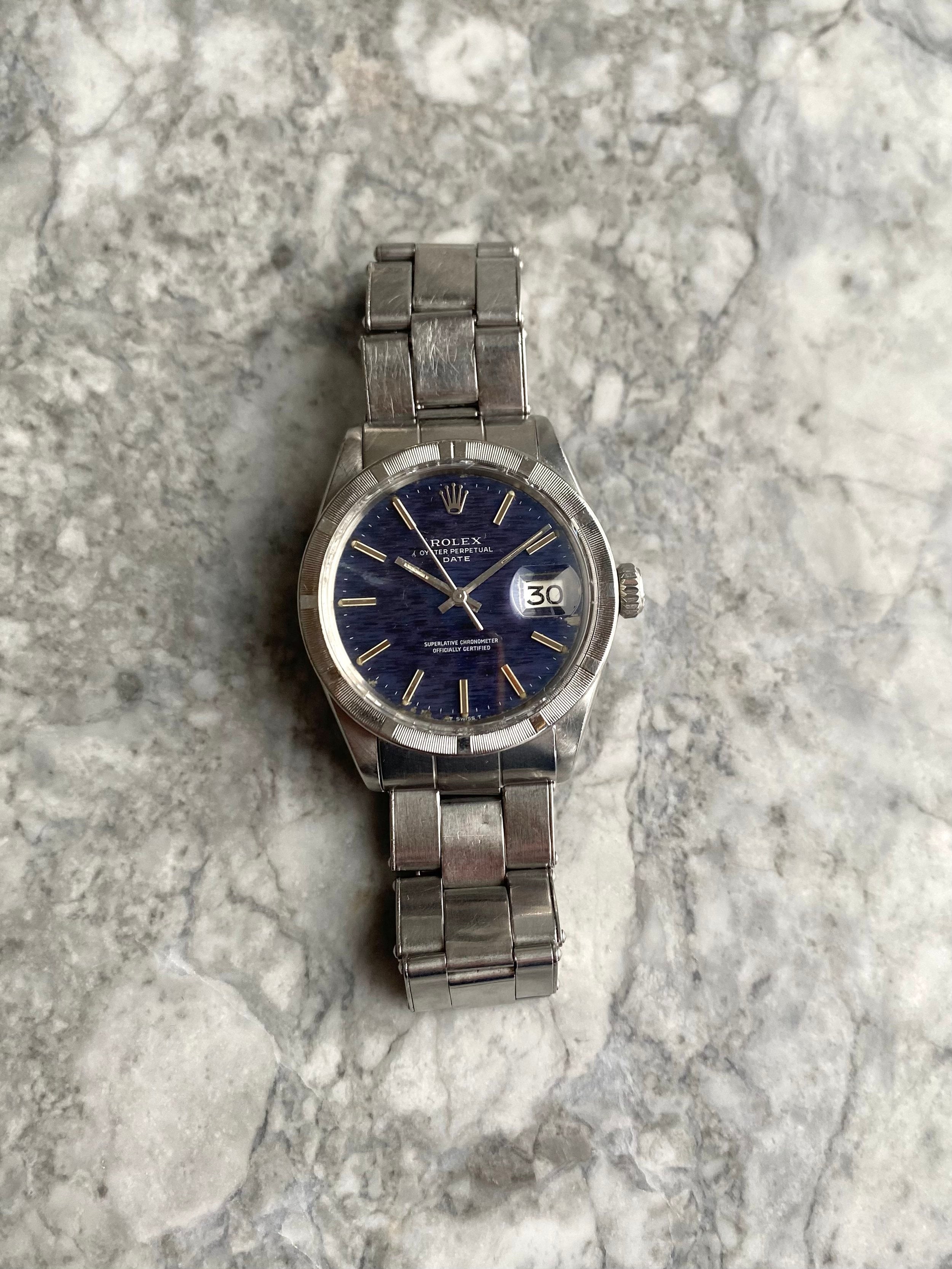 Rolex OP 1501 - Blue Mosaic Dial w/ Papers.