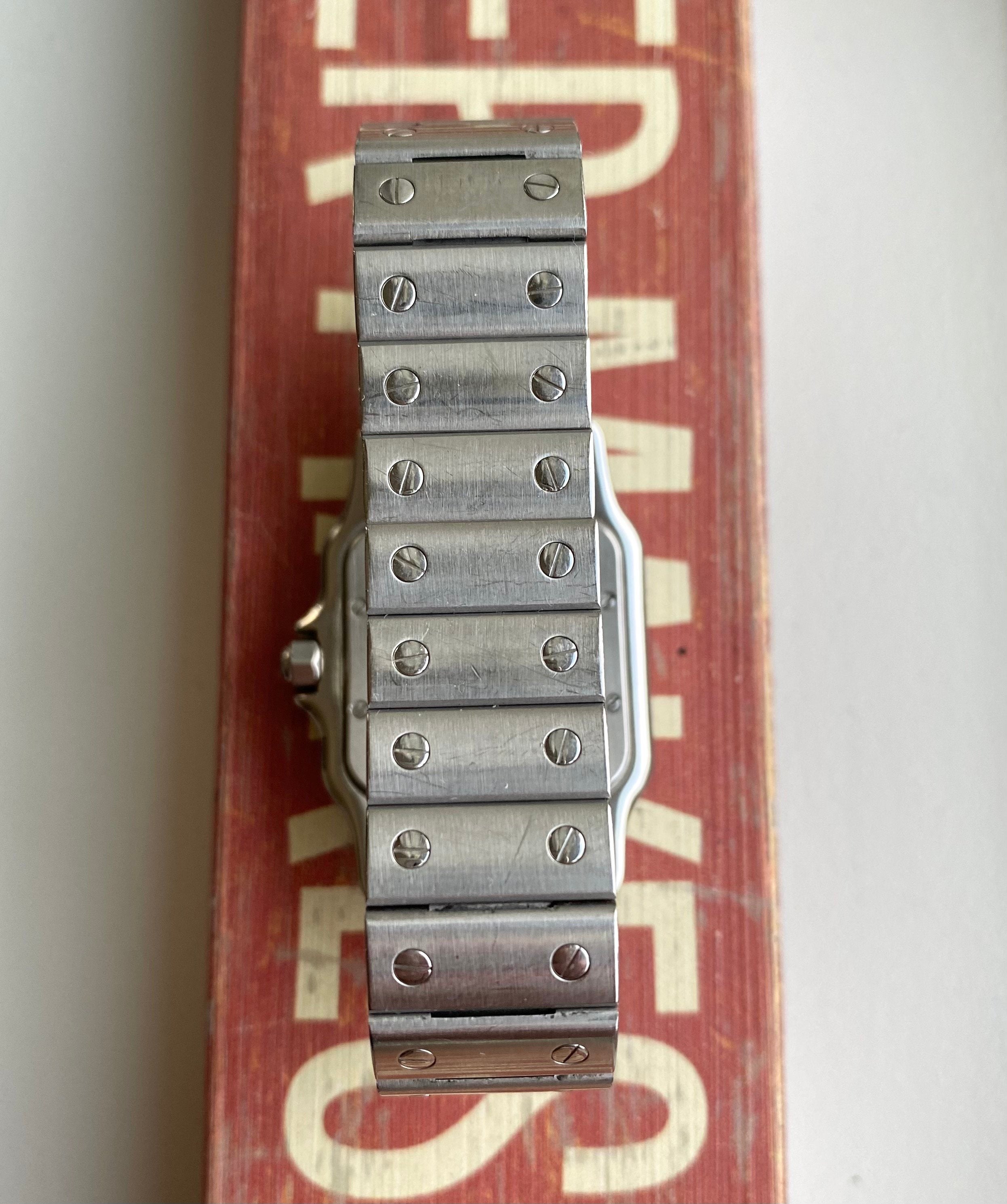 Cartier Santos Galbée ref. 1564 — Silver Roman Numeral Dial