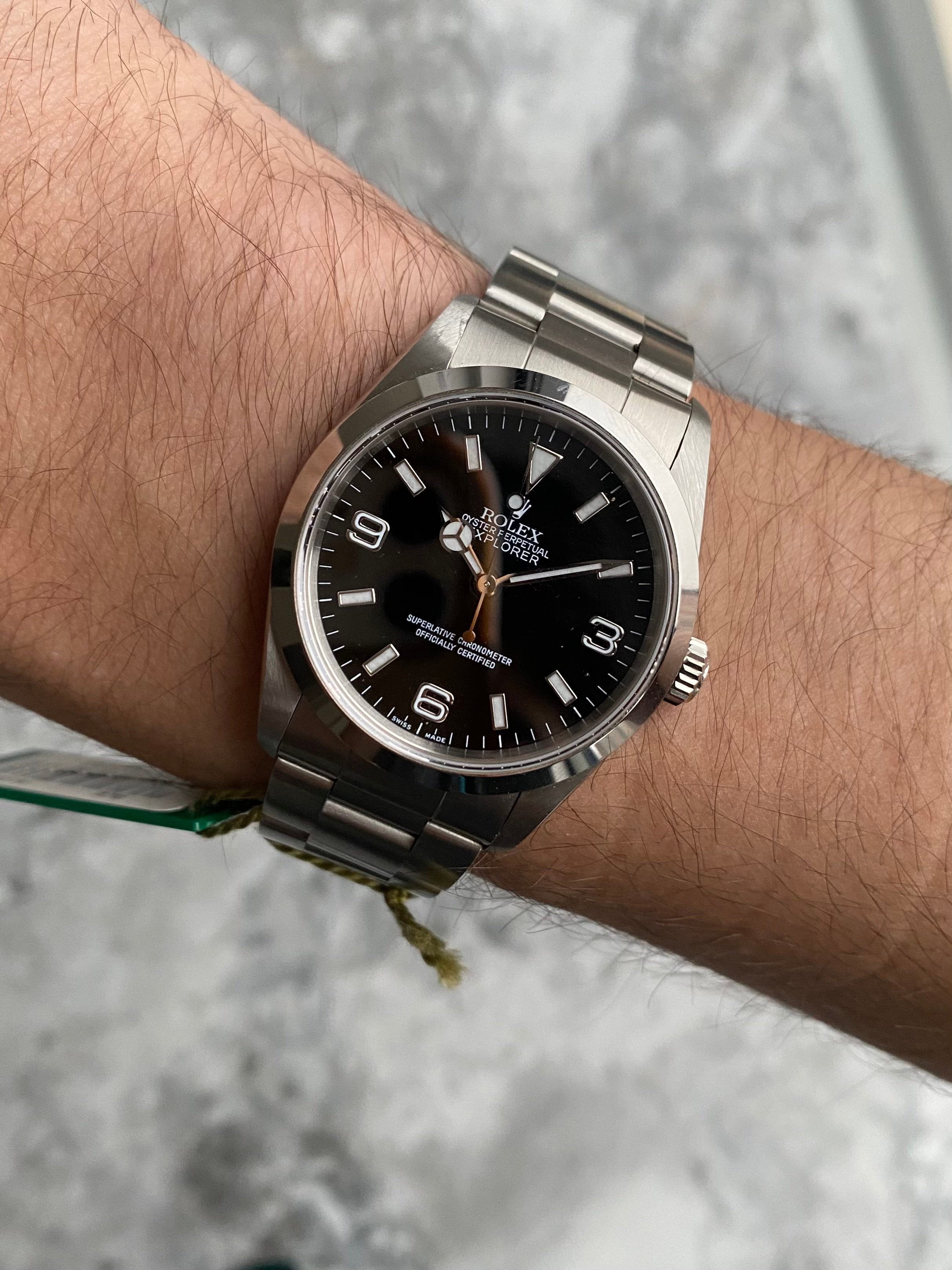 Rolex Explorer 1 - Service Card.