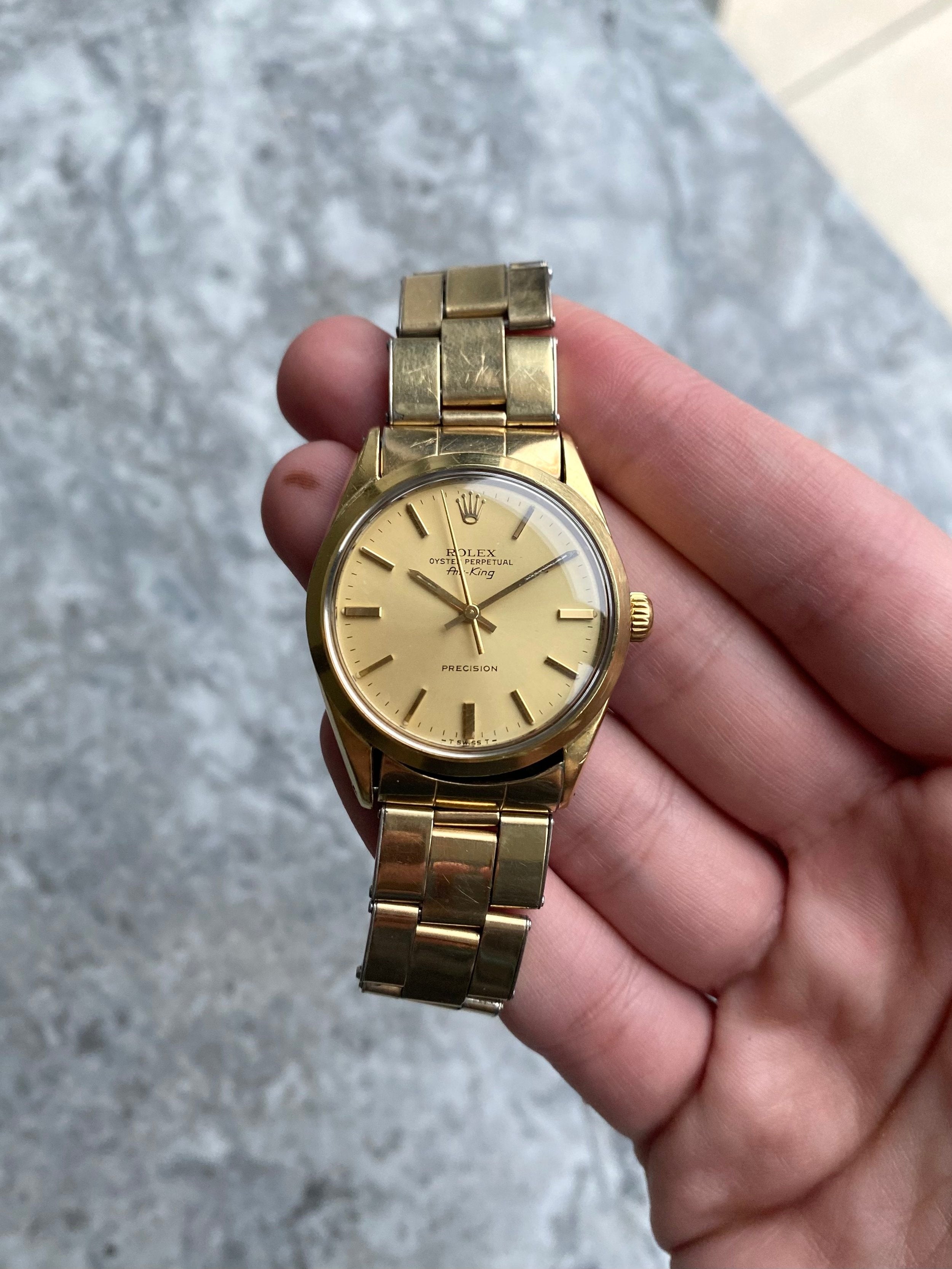 Rolex Air King 5520 - Gold Shell.