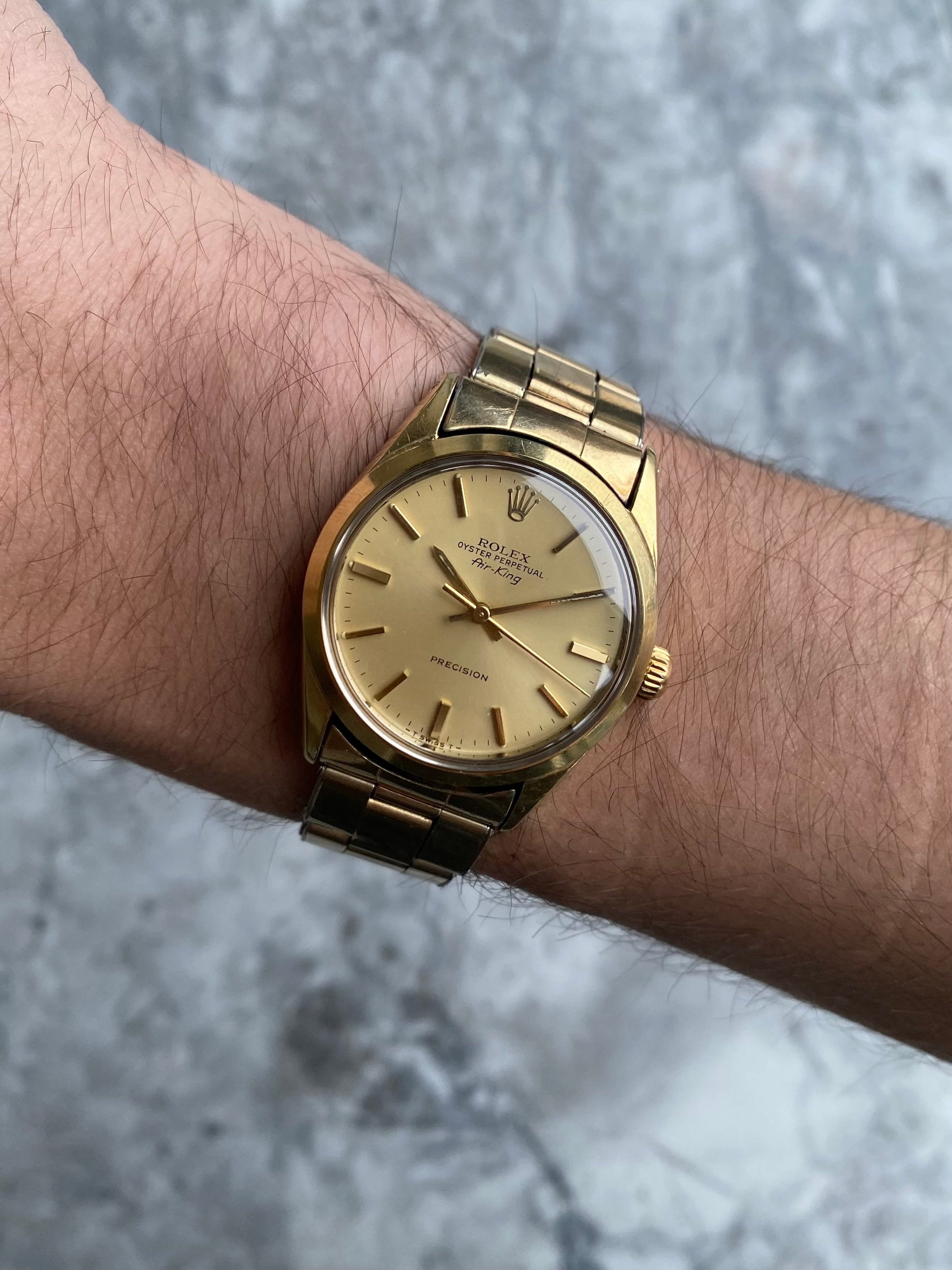 Rolex Air King 5520 - Gold Shell.